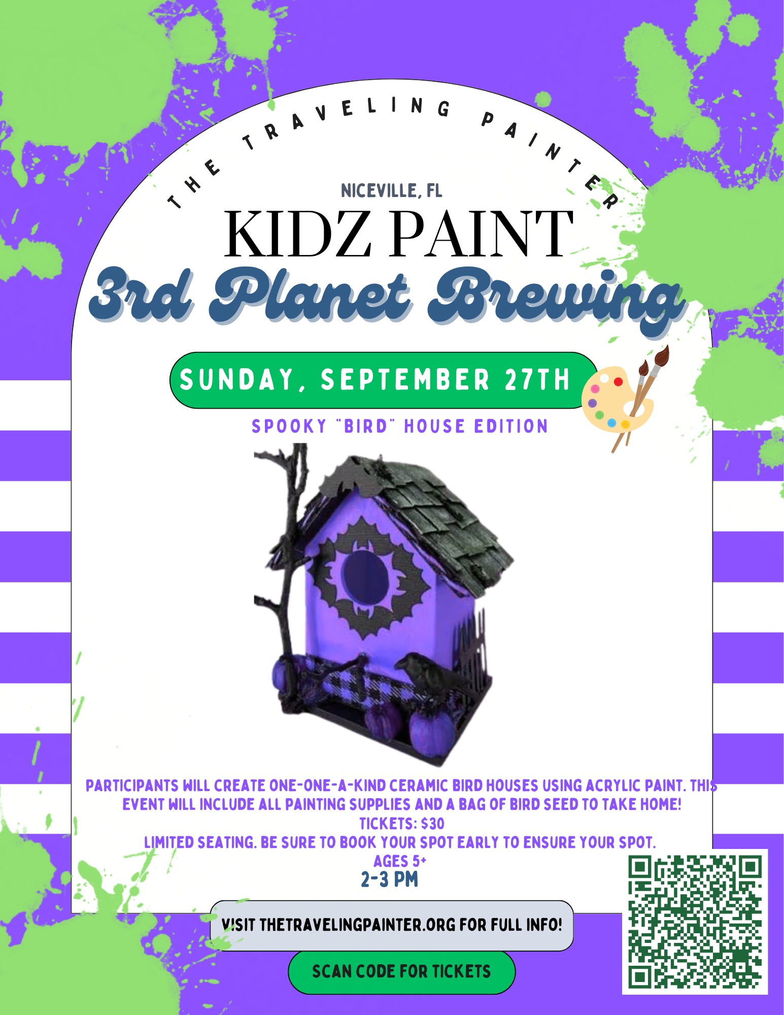 KIDZ Paint at 3rd Planet Brewing (Niceville, FL) 2 PM