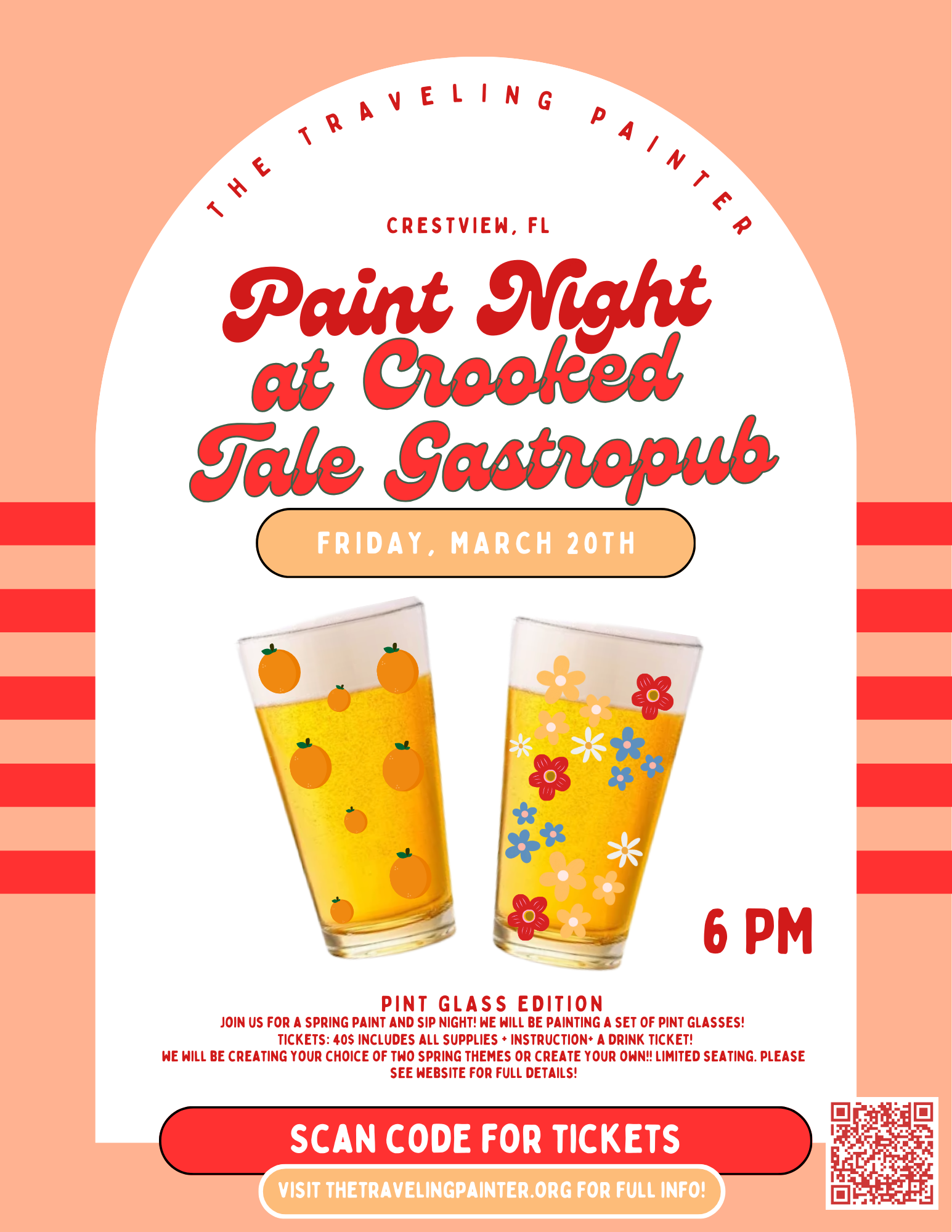 Paint Night at Crooked Tale Gastropub (Crestview, FL) 6 PM
