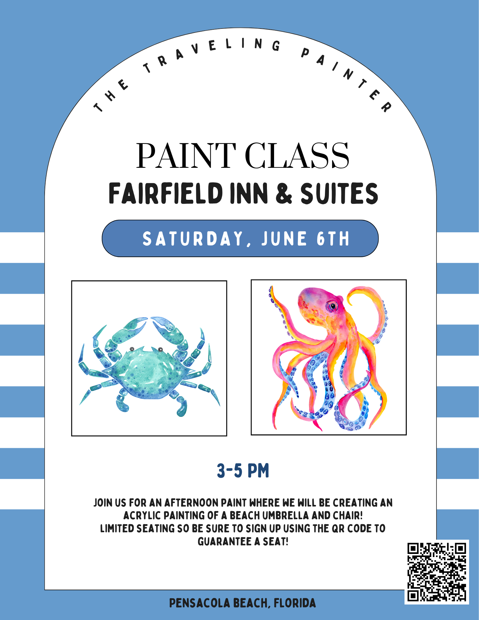Paint Day at The Fairfield Hotel (Pensacola Beach, FL) 3 PM