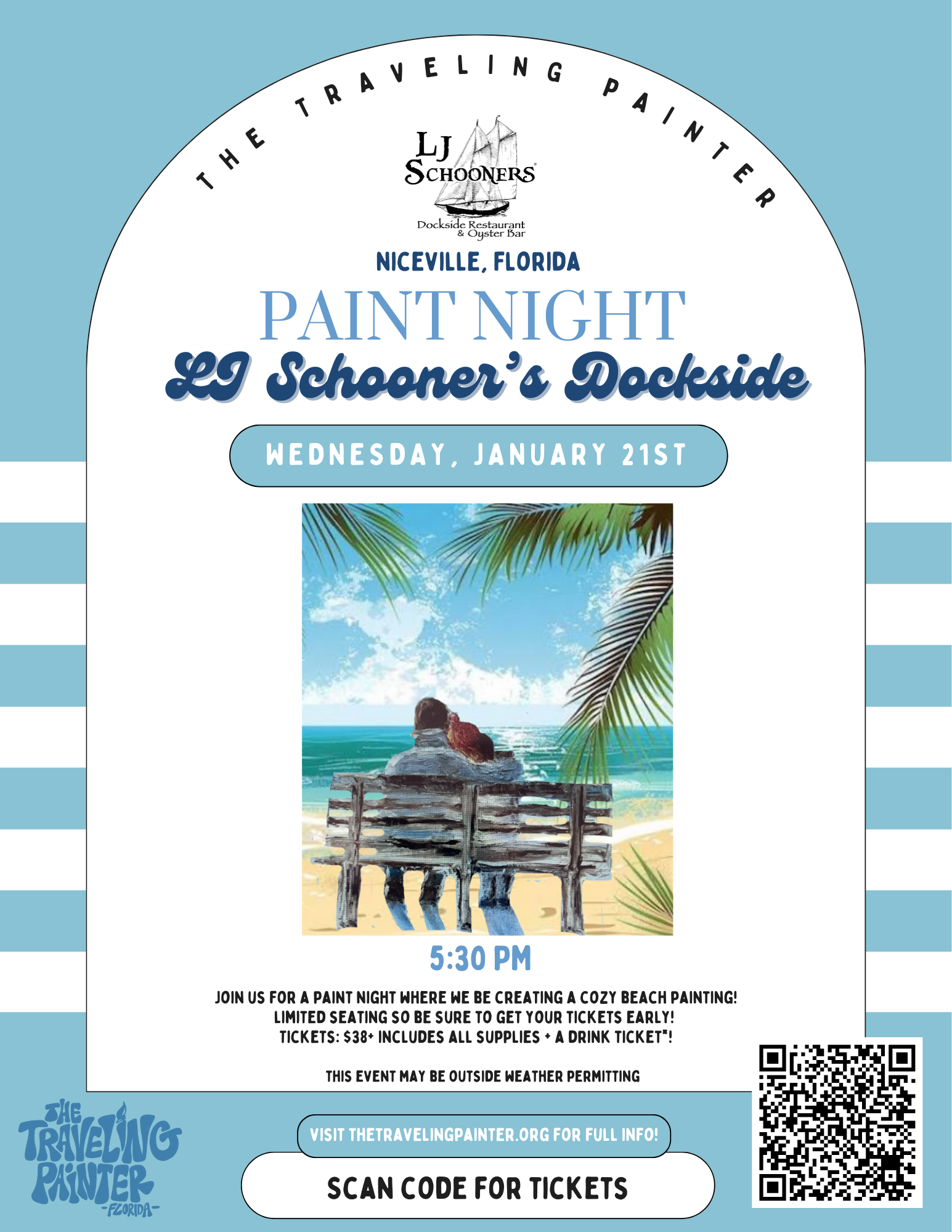 Paint Night at L.J. Schooner's (Niceville, FL) 5:30 PM