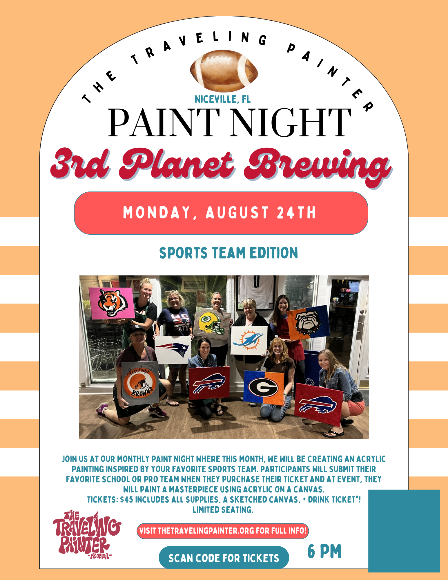 Paint Night at 3rd Planet Brewing (Niceville, FL) 6 PM