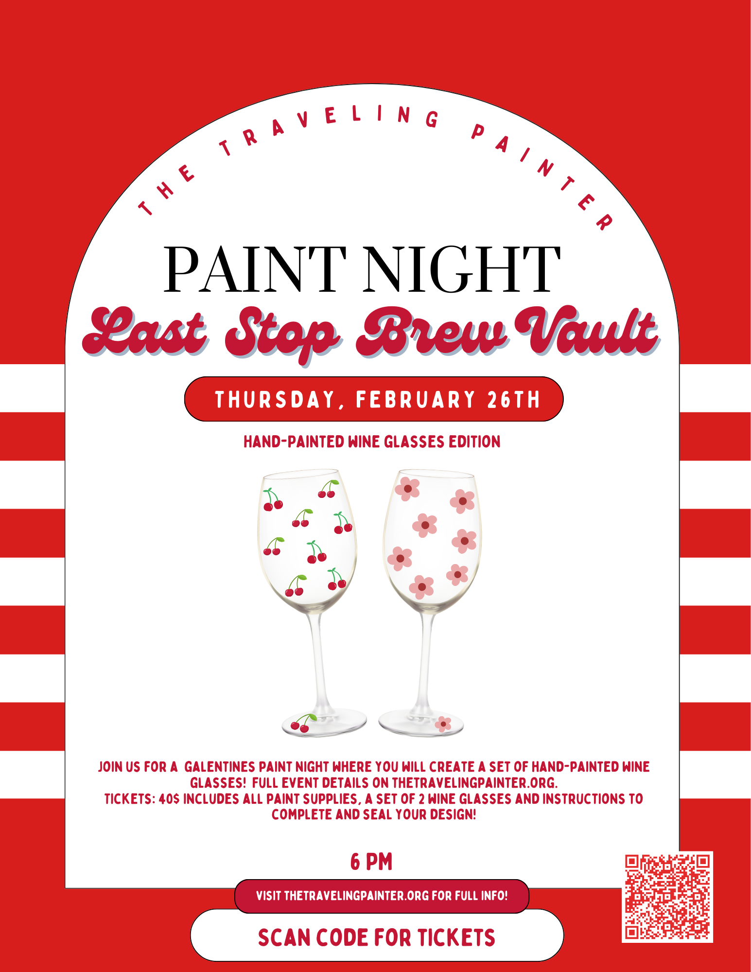 Paint Night at Last Stop Brew Vault (Defuniak Springs, FL) 6 PM