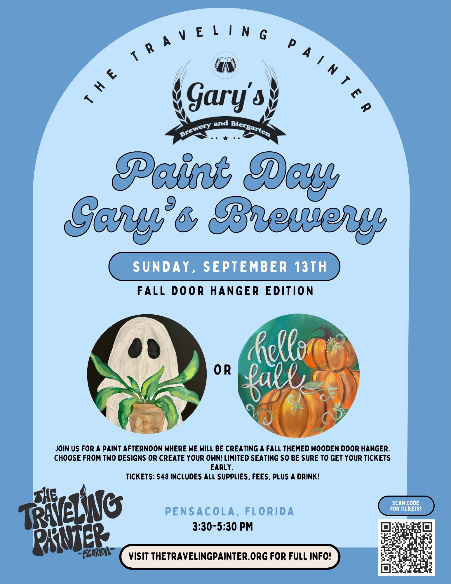 Paint Day Door Hanger Edition at Gary’s Brewery (Pensacola, FL) 3:30 PM