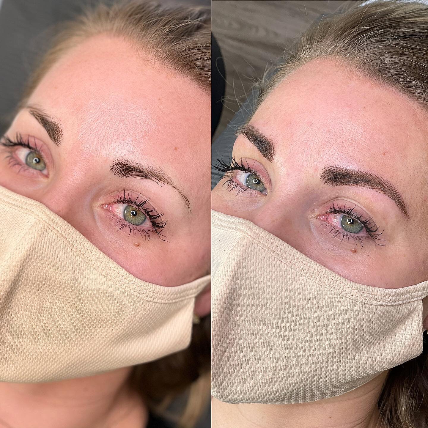 Before n after #microblding #austinmicroblading