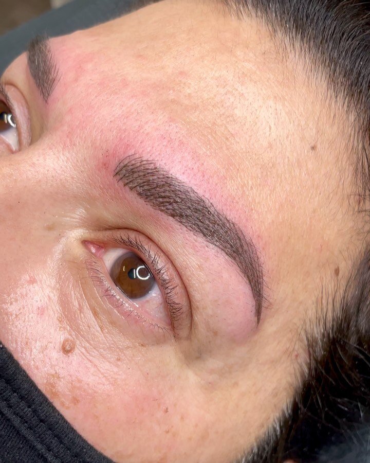 From old Microblading to new color correction. Once you have scars. Your brows need more sessions to slowly cover your old color. Trust process!