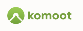 Komoot logo with a green circular icon and the word 'komoot' in green text