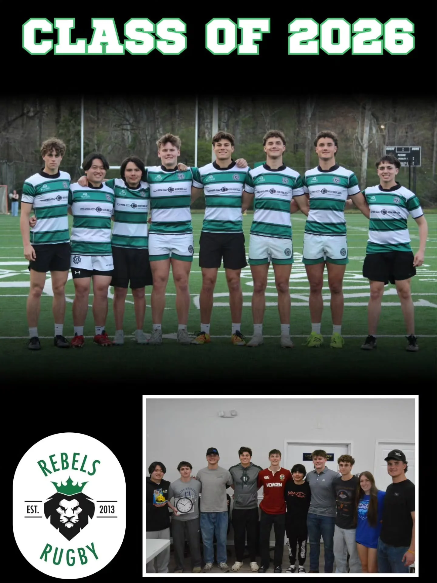 Rebels HS Boys graduating seniors.

Congratulations 🎓🎉

Some of you have been playing rugby for over a decade, some for 5 or more years, others for 1 season. Regardless of how long you've played, you've each brought a unique talent and personality 