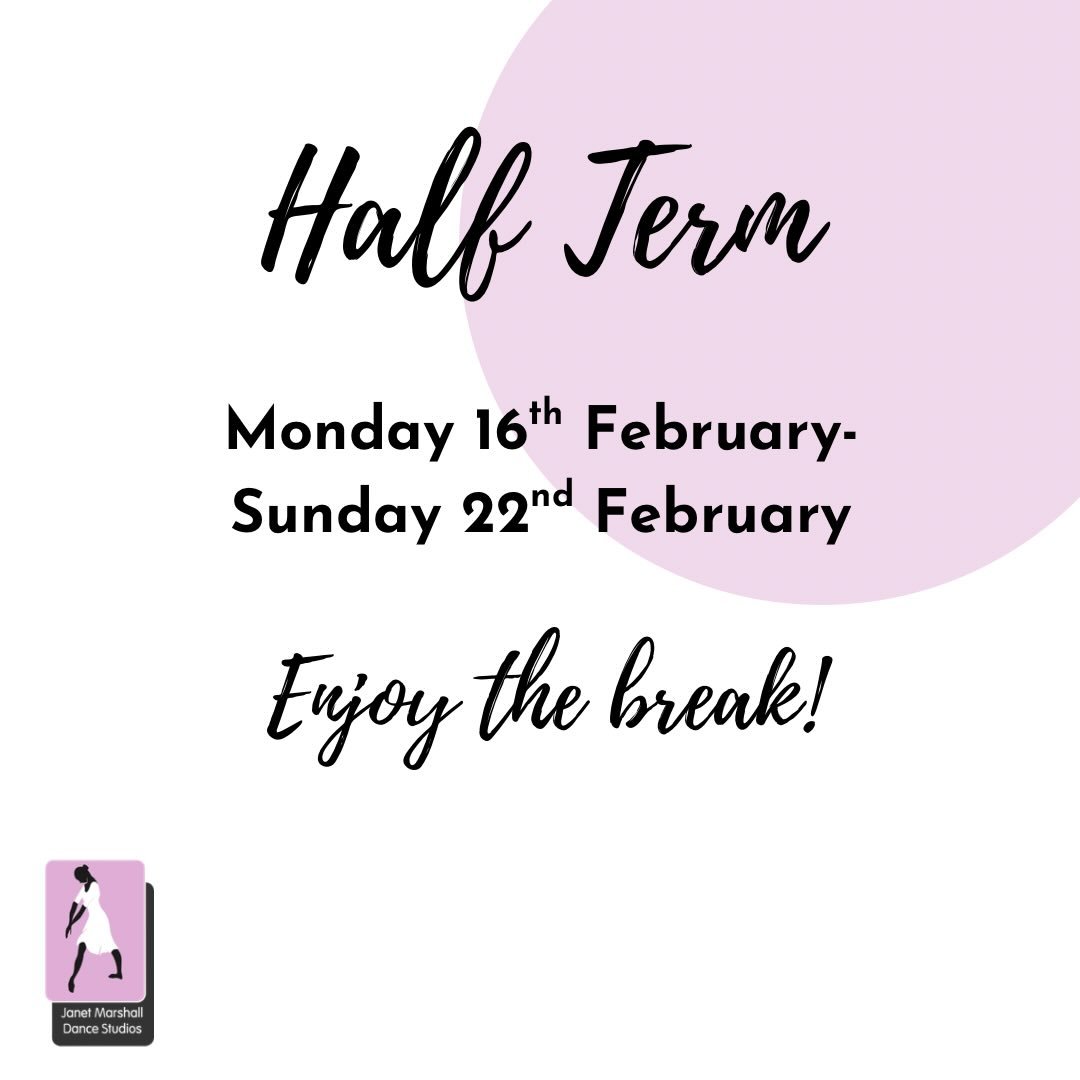 Happy half term! Enjoy your rest! Classes will resume on Monday 23rd🩷