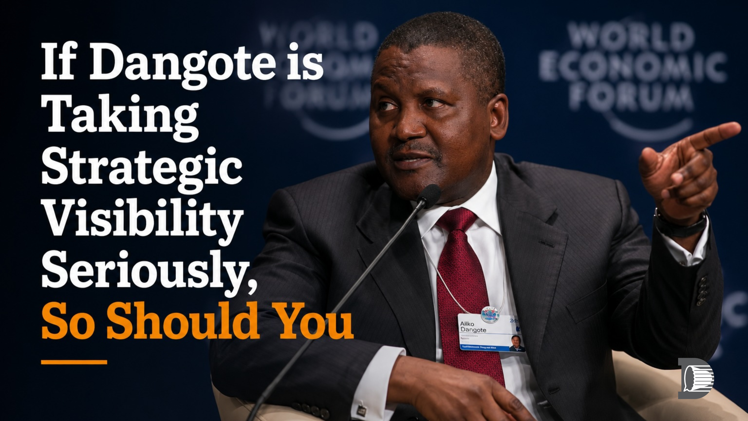 If Dangote is Taking Strategic Visibility Seriously, So Should You