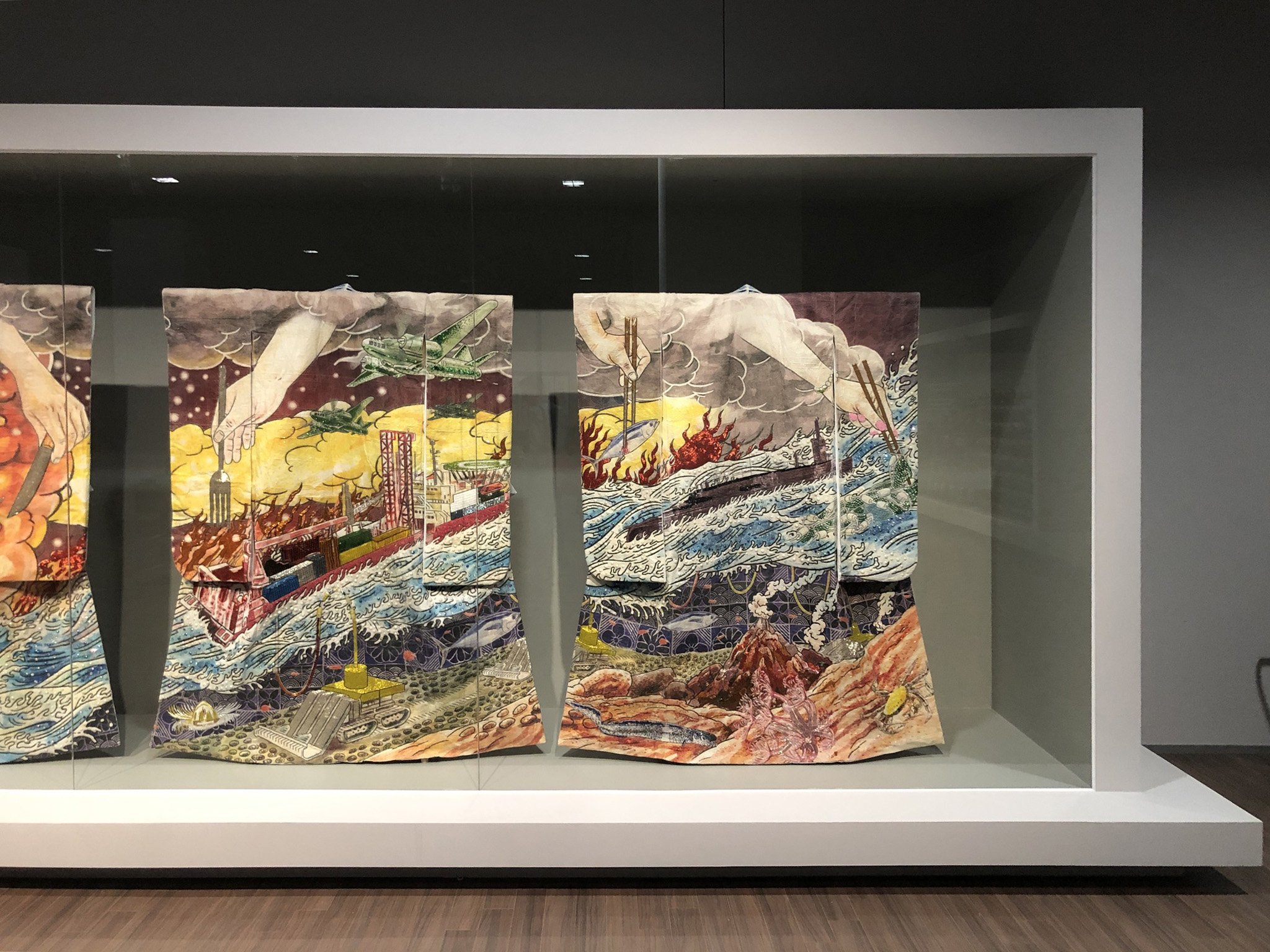  Phase 3 'Moana (Pacific Ocean)' 2023 by Yuki Kihara presented at the Gwangju National Museum as part of the 14th Gwangju Biennale. Exhibition still courtesy of Yuki Kihara. 