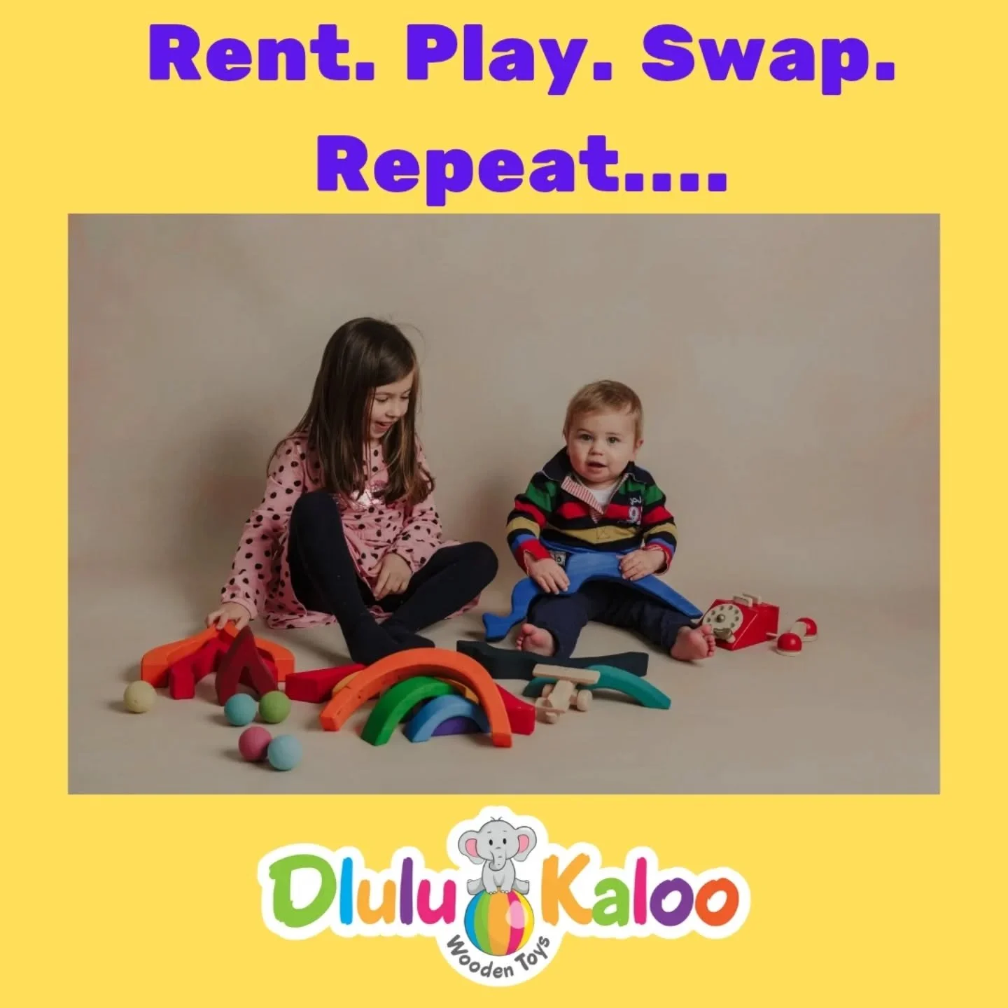 Play more. Waste less. 🌍🧸

Did you know that most toys are played with for less than 6 months before they end up in the back of a cupboard? At DluluKaloo, we believe in a different way to play.

Welcome to our Wooden Toy Rental Club! 🪵✨

Think of 