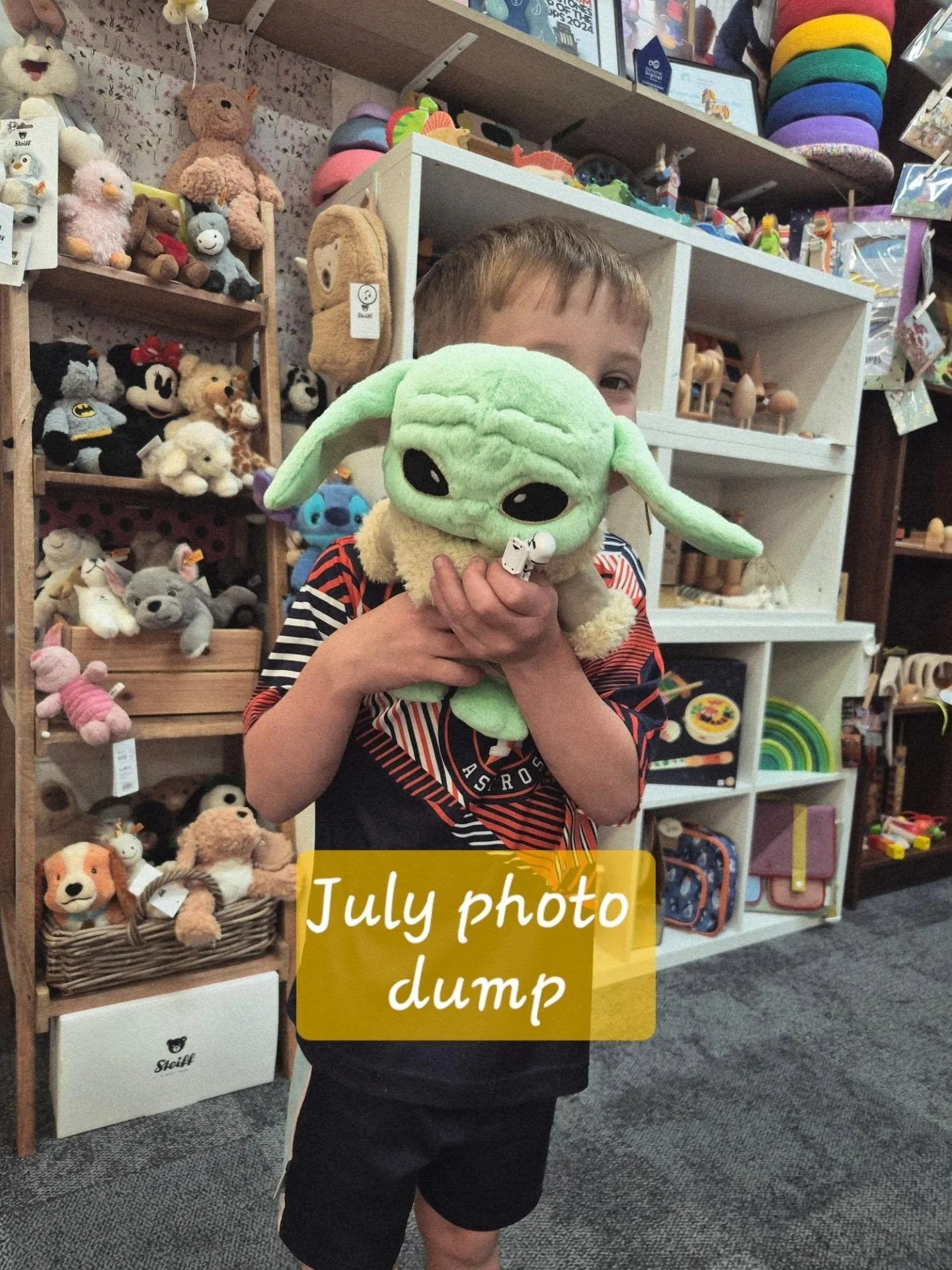 Goodbye July, you were a good one. 💛
​Between family holiday time, keeping the little ones entertained, and welcoming gorgeous new collections to the shop, it&rsquo;s been full-on in the best way possible.
​Swipe for a little glimpse behind the scen