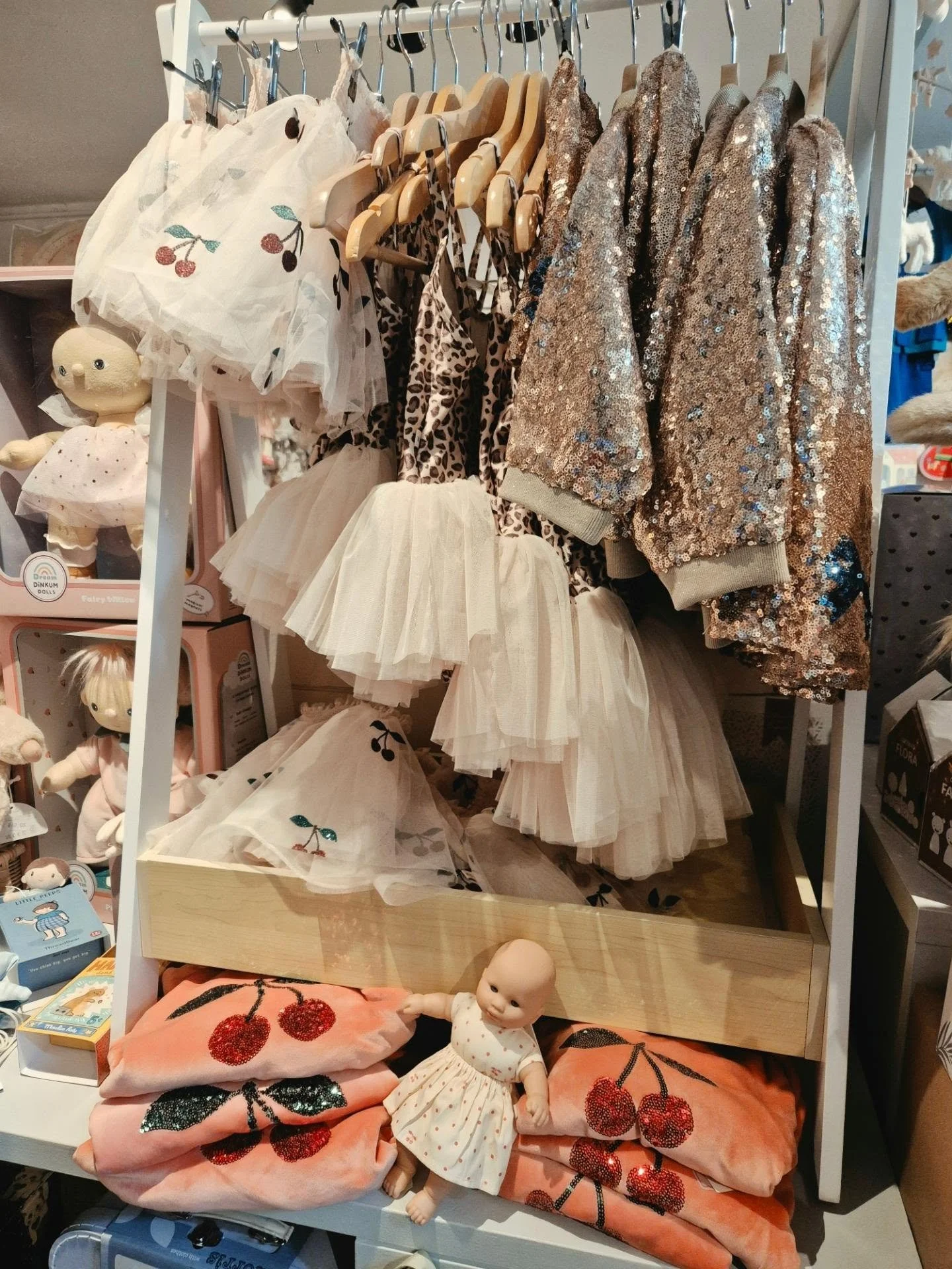 Sparkle, tutus, and cherries! 🍒✨

​Who says dressing up is just for special occasions? Whether it&rsquo;s an upcoming birthday party, a weekend treat, or just adding a little extra magic to a playdate, our latest boutique collection has arrived to m