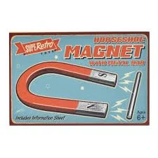 SuperRetro Large Horseshoe Magnet with Metal Bar