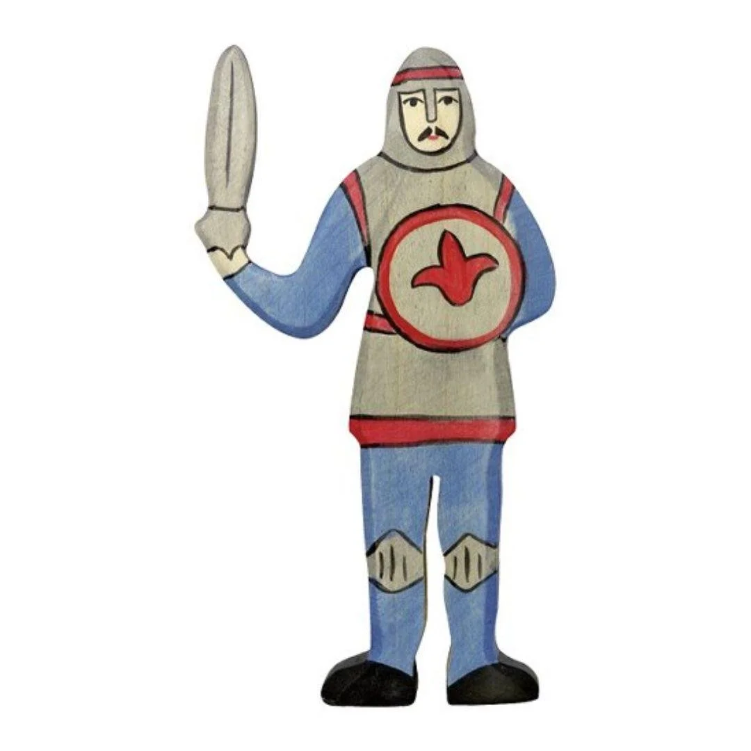 Holztiger Blue Fighting Knight