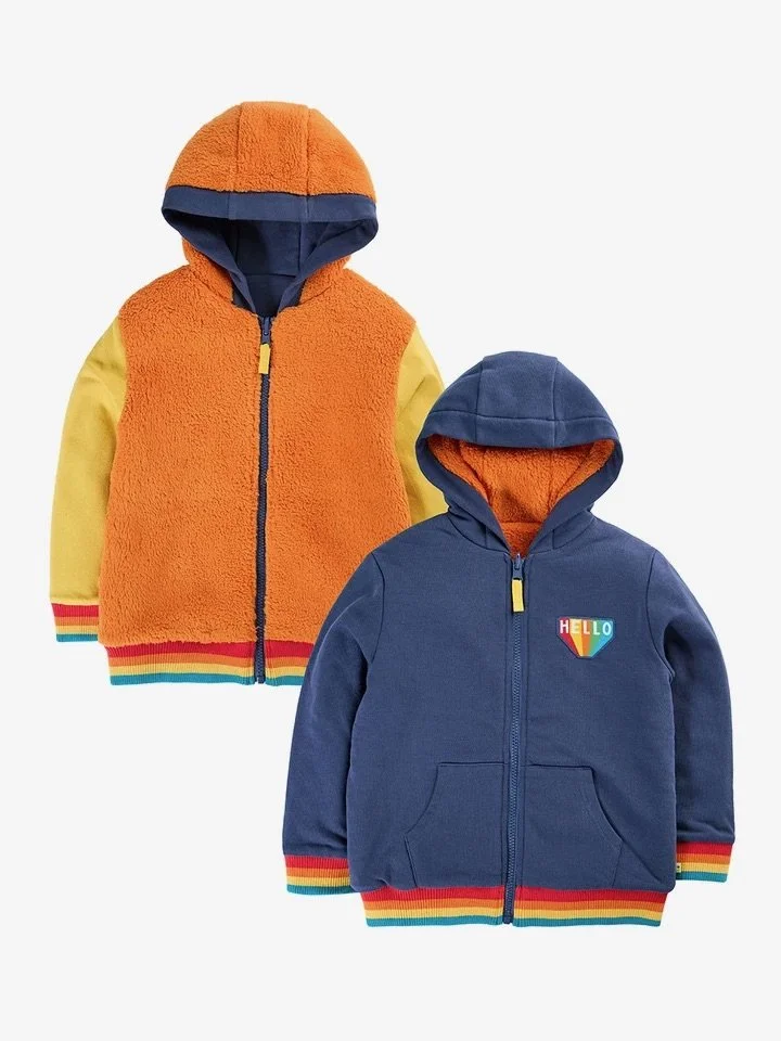 Helston Reversible Hoodie – Navy/Hello
