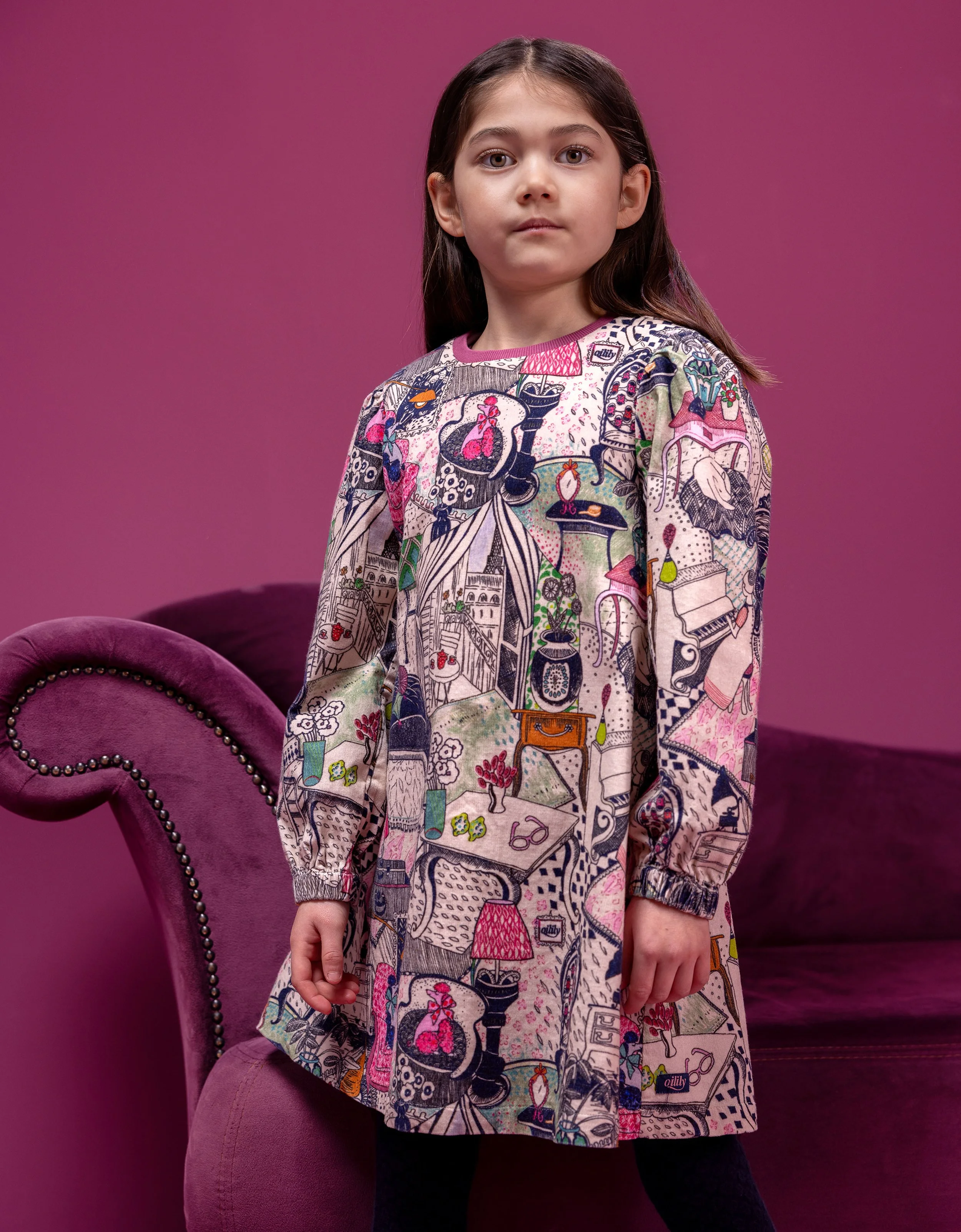 Oilily Decor Mini-Cord Dress – Mon Petit Appartement (Frappe)