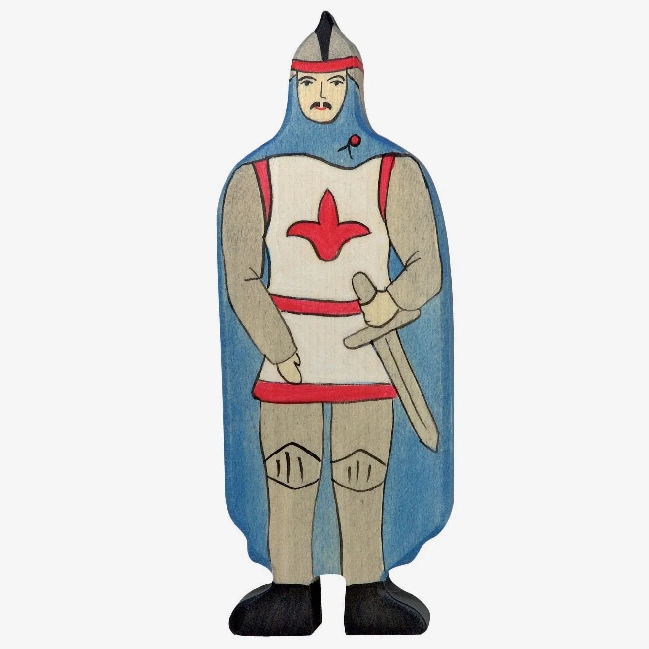 Holztiger Knight with Blue Cloak