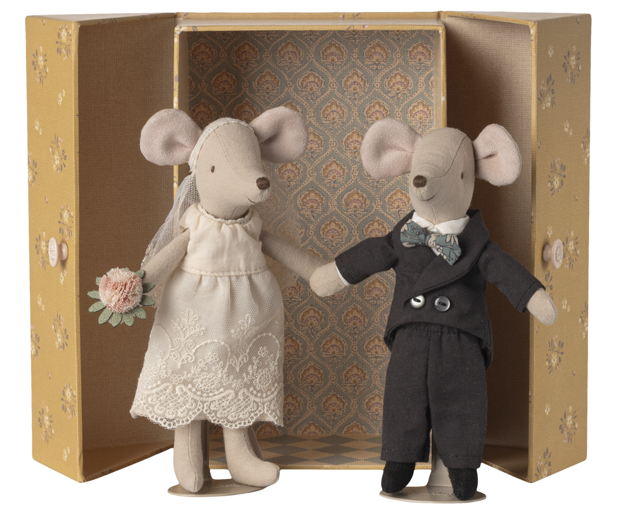 Maileg Wedding Mice Couple in Box – Mum & Dad Mouse