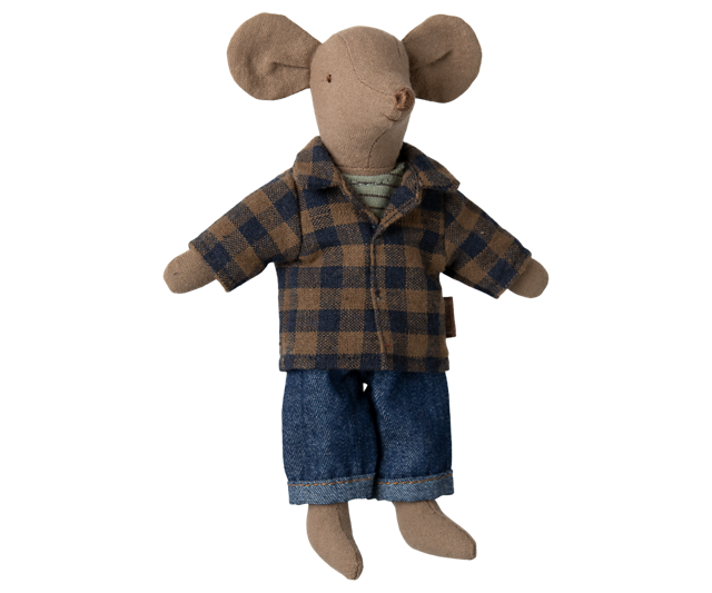 Maileg Dad mouse - Light brown