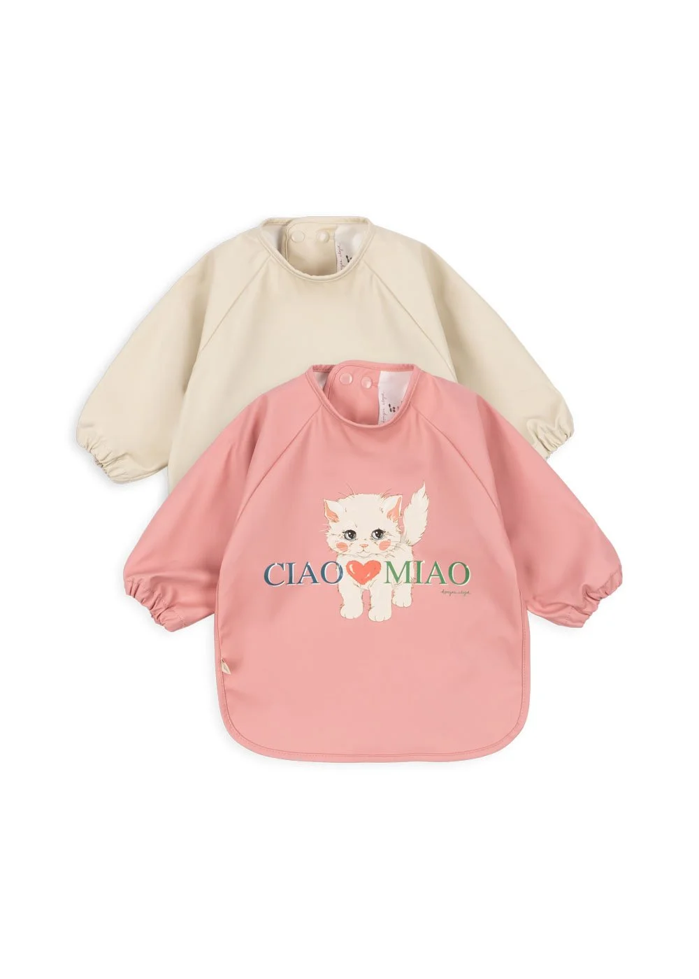 Konges Sløjd 2 Pack Dinner Bib With Sleeves – Ciao Miao