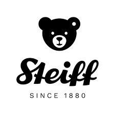 The logo for Steiff featuring a bear's head illustration and the text 'Steiff Since 1880'.