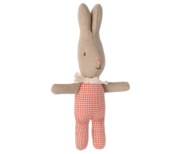 Maileg Rabbit, My - Red check