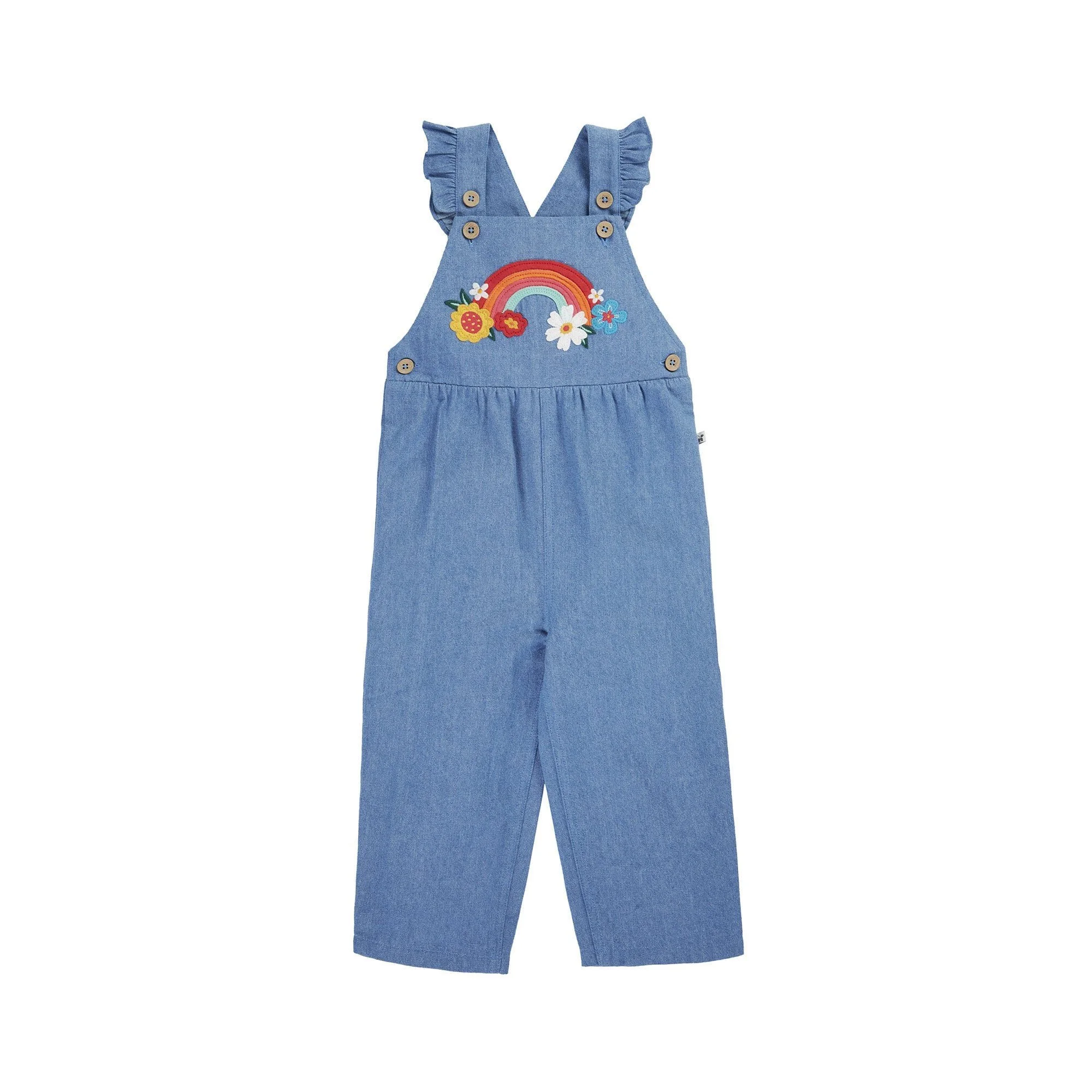 Mia Denim Dungaree Rainbow
