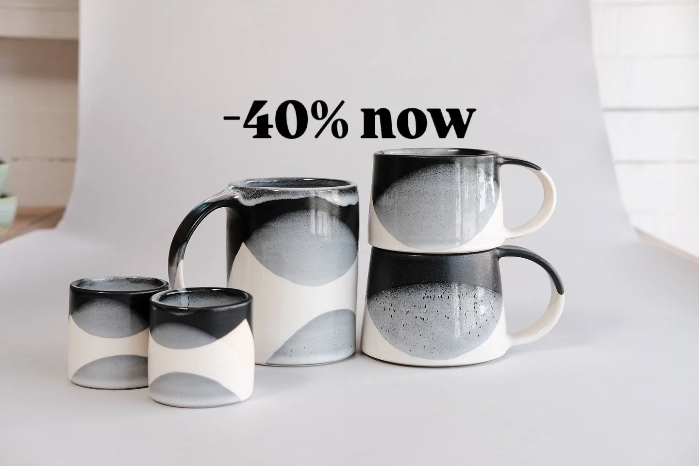 - the big sale is coming back! -
I received a lot of messages saying that you missed the sale last weekend so I decided to exceptionally open it again for 2 days this time.
✨Enjoy -40% on all ready-to-ship ceramics on my website until Sunday 10th - 1