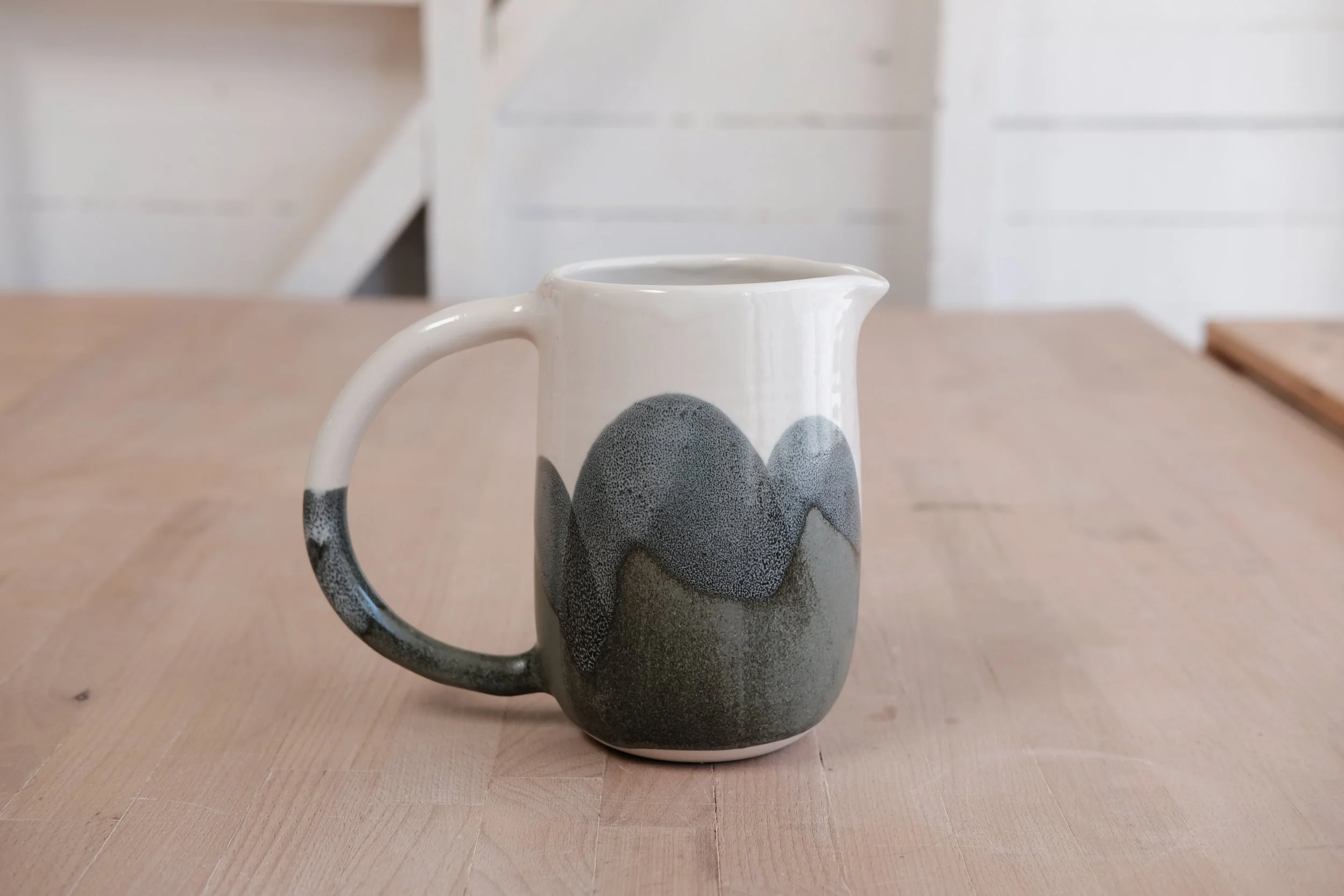 moss pitcher - porcelain