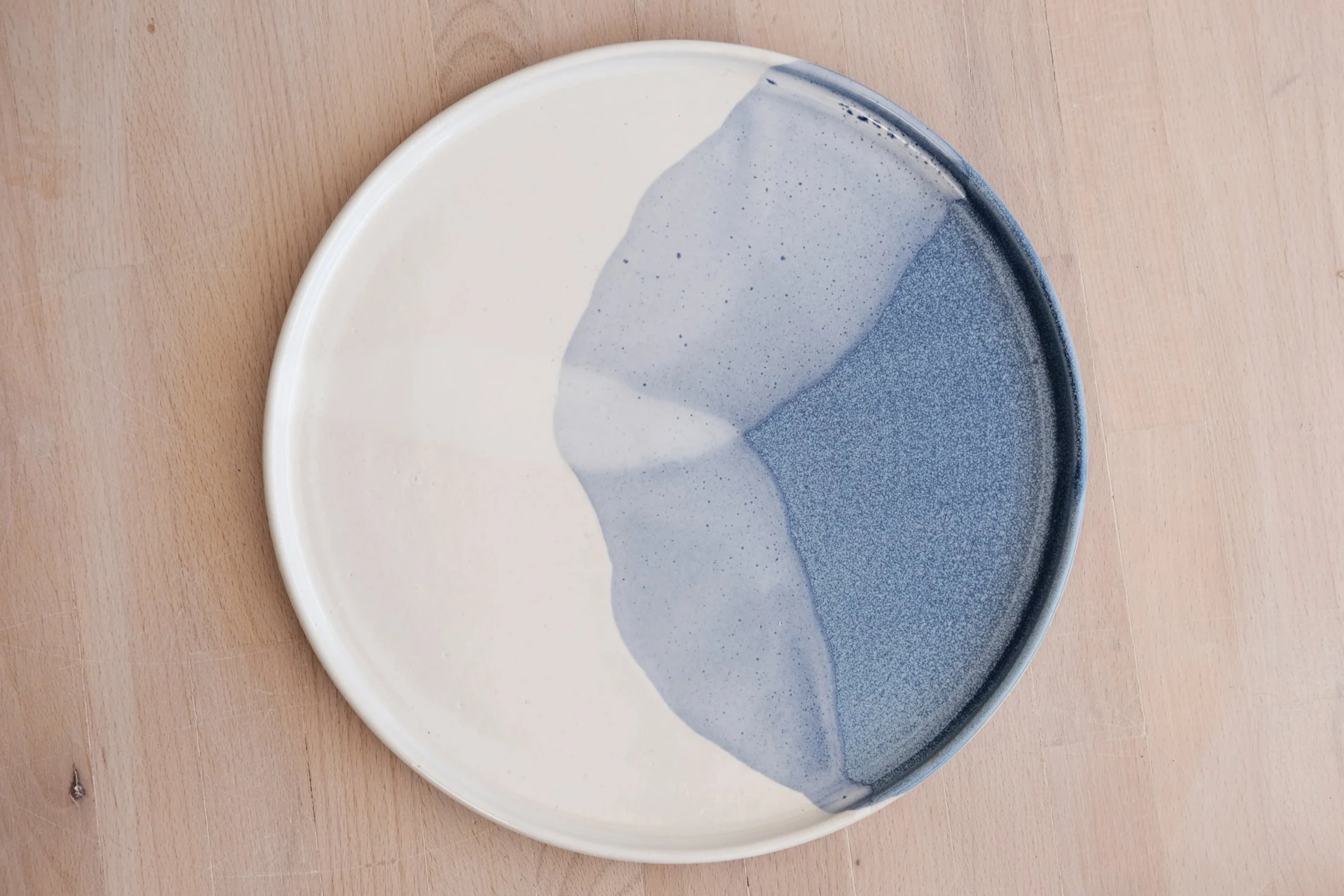 sky dinner plate - Handmade porcelain