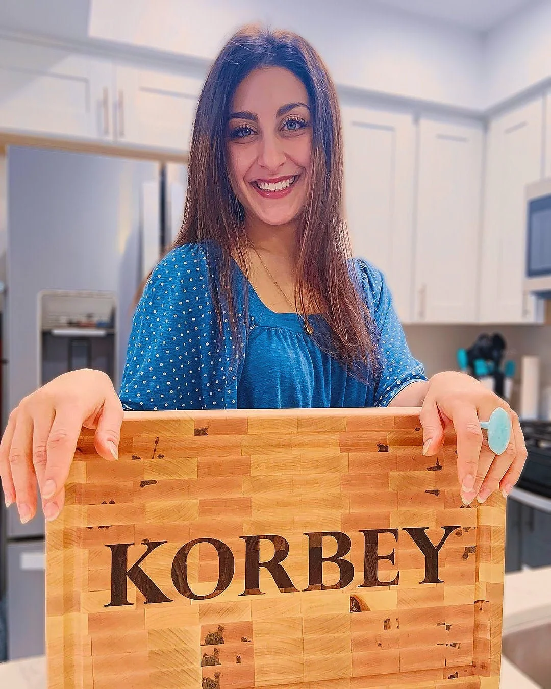 Personalized End Grain Cutting Board
