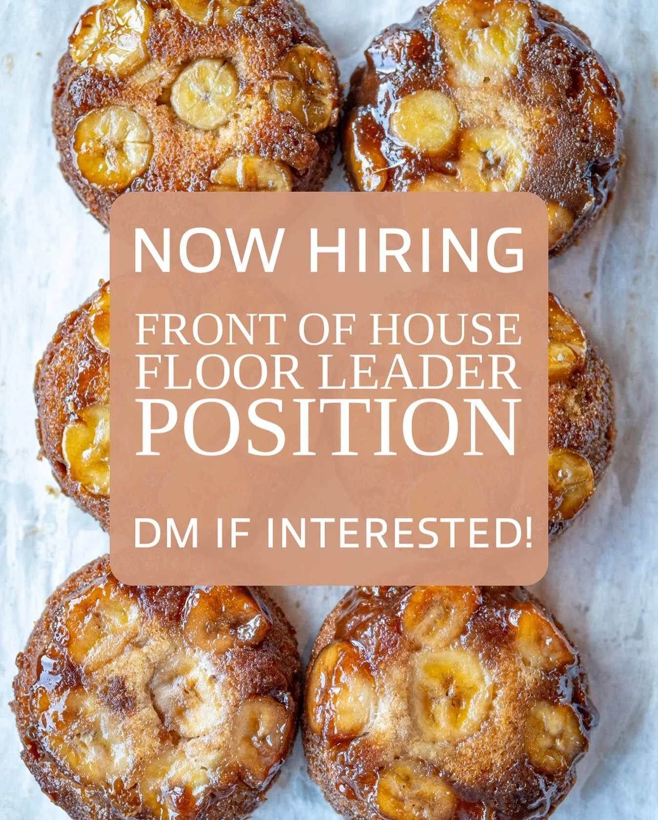 We&rsquo;re hiring a Floor Leader ✨

We&rsquo;re looking for someone who brings warmth, hustle, and great vibes to every shift. As Floor Leader, you&rsquo;ll help guide our front-of-house team, keep service flowing smoothly, and take the lead when ma