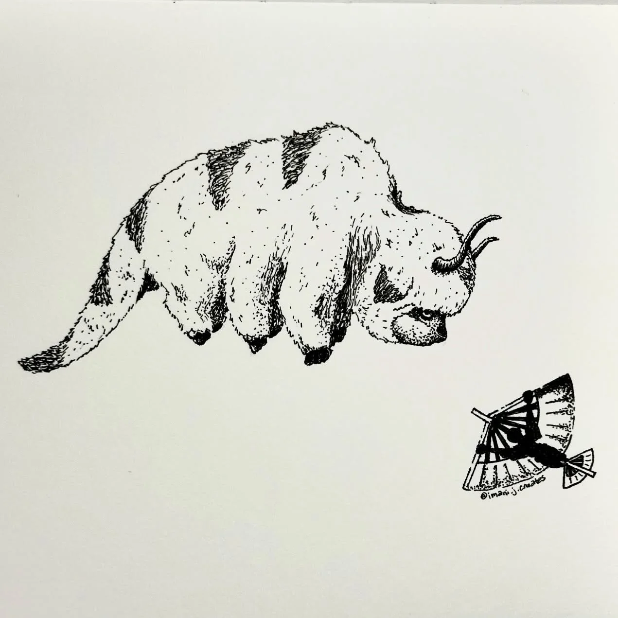 Day10: Nomadic 💨 @inktober #inktober #inktober2024 #inktober2024nomadic #nomadic #airnomads #avatarthelastairbender #pendrawing #penandink #appalove