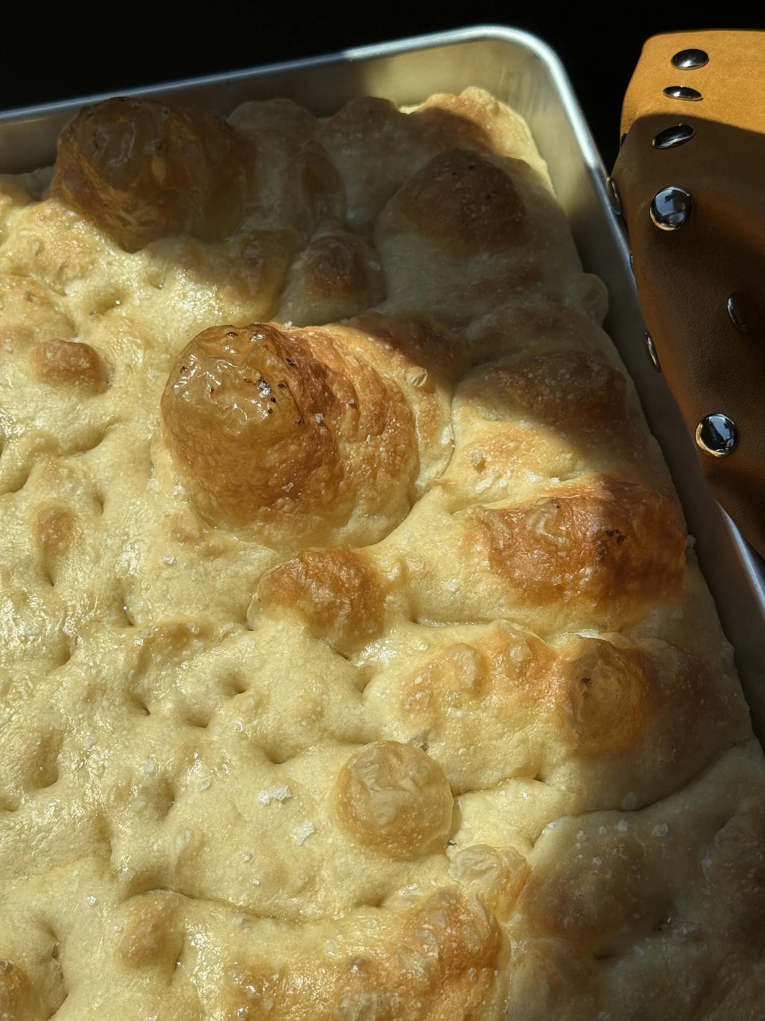 bubbly focaccia