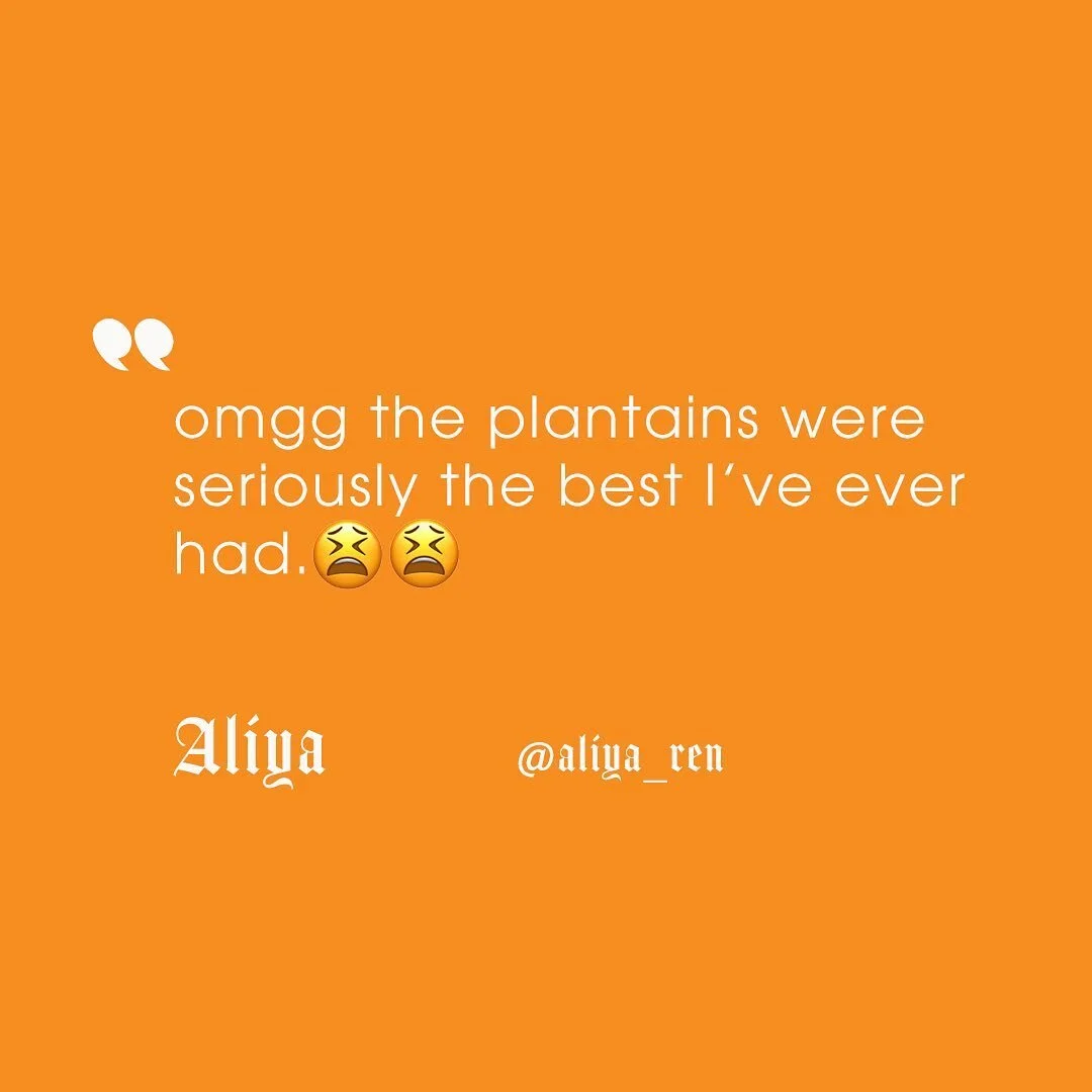 TESTIMONY TIME. &ldquo;omgg the plantains were seriously the best I&rsquo;ve ever had 😫😫&rdquo;- Aliya. Thank you @aliya_ren for supporting Anjahles! Pull up on us EVERY THURSDAY &amp; grab some full flavored joy. Our vegan eats are both DAIRY-FREE