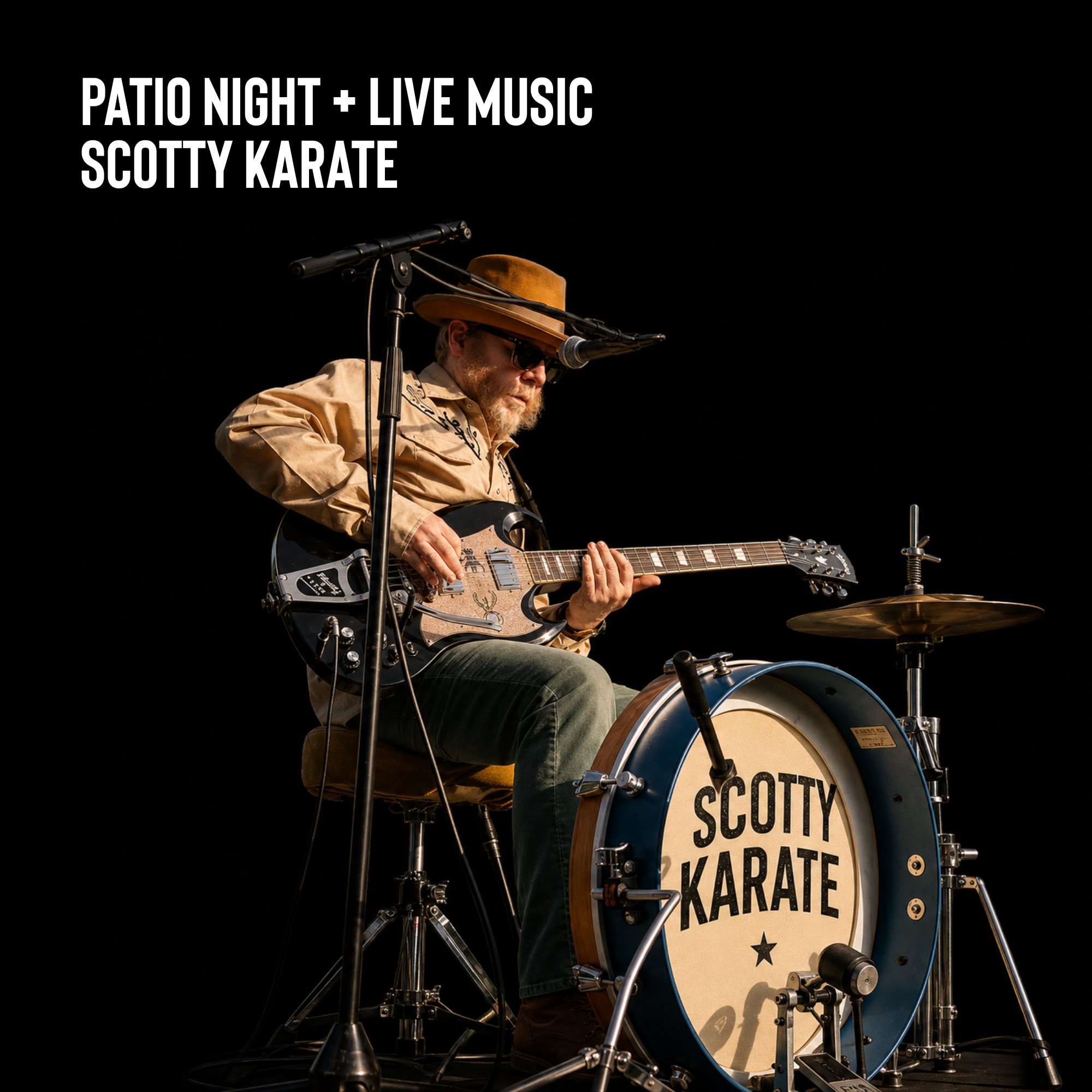 Patio Night + Live Music By Scotty Karate