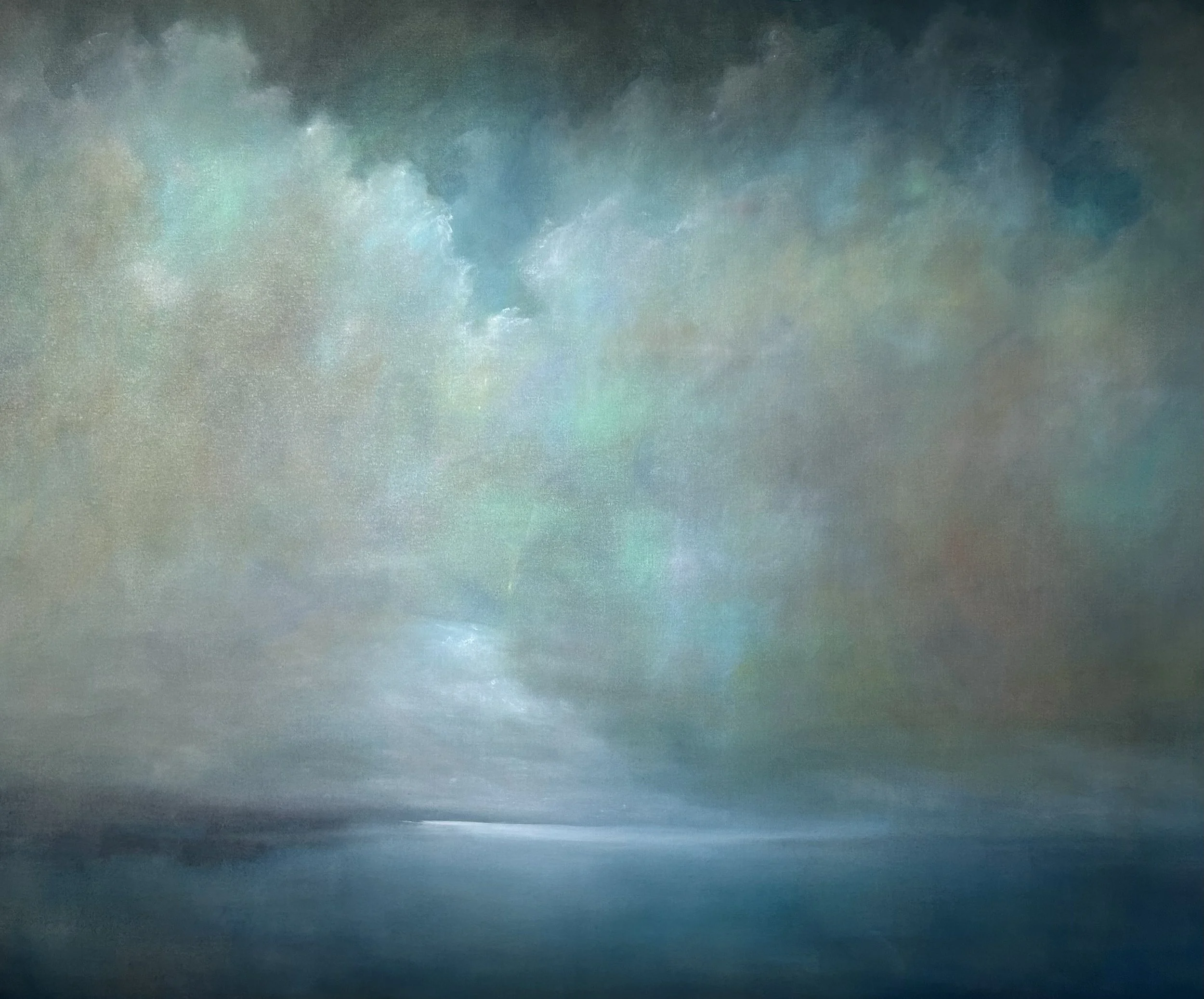 Wakea - 57 x 69 - Oil Linen Linen