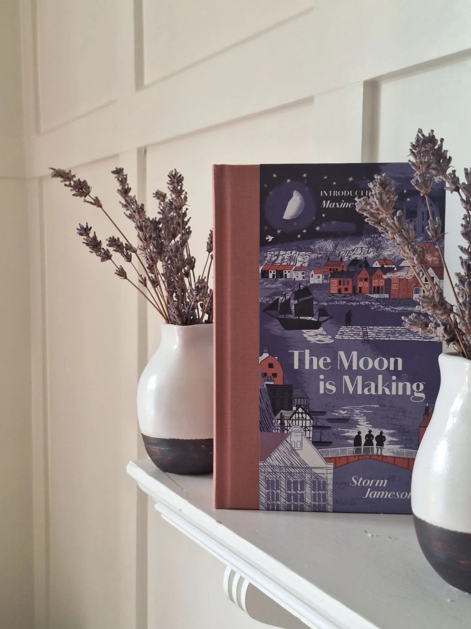 The Moon is Making by Storm Jameson, a Manderley Press edition 2026, introduced by Maxine Peake and illustrated by Alice Pattullo