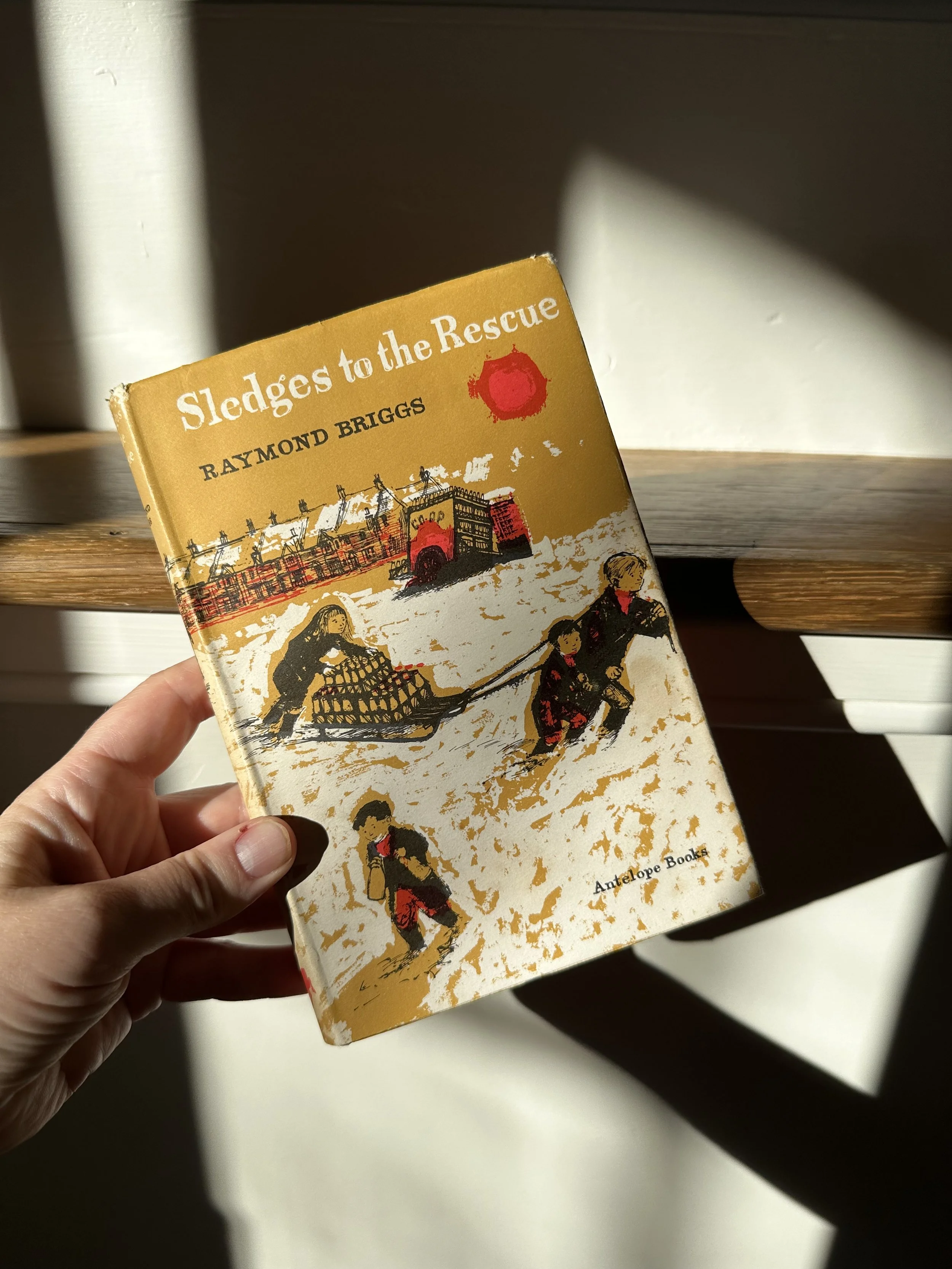 Sledges to the Rescue by Raymond Briggs, A Manderley Press edition 2026, introduced by Jessie Burton