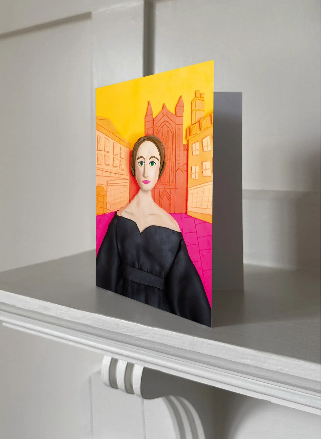 Greetings Card of Mary Shelley in Bath by Eleanor Macnair, Published by Manderley Press