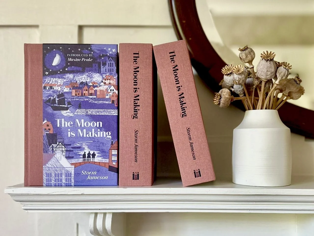 The Moon is Making by Storm Jameson, a Manderley Press edition 2026, introduced by Maxine Peake and illustrated by Alice Pattullo