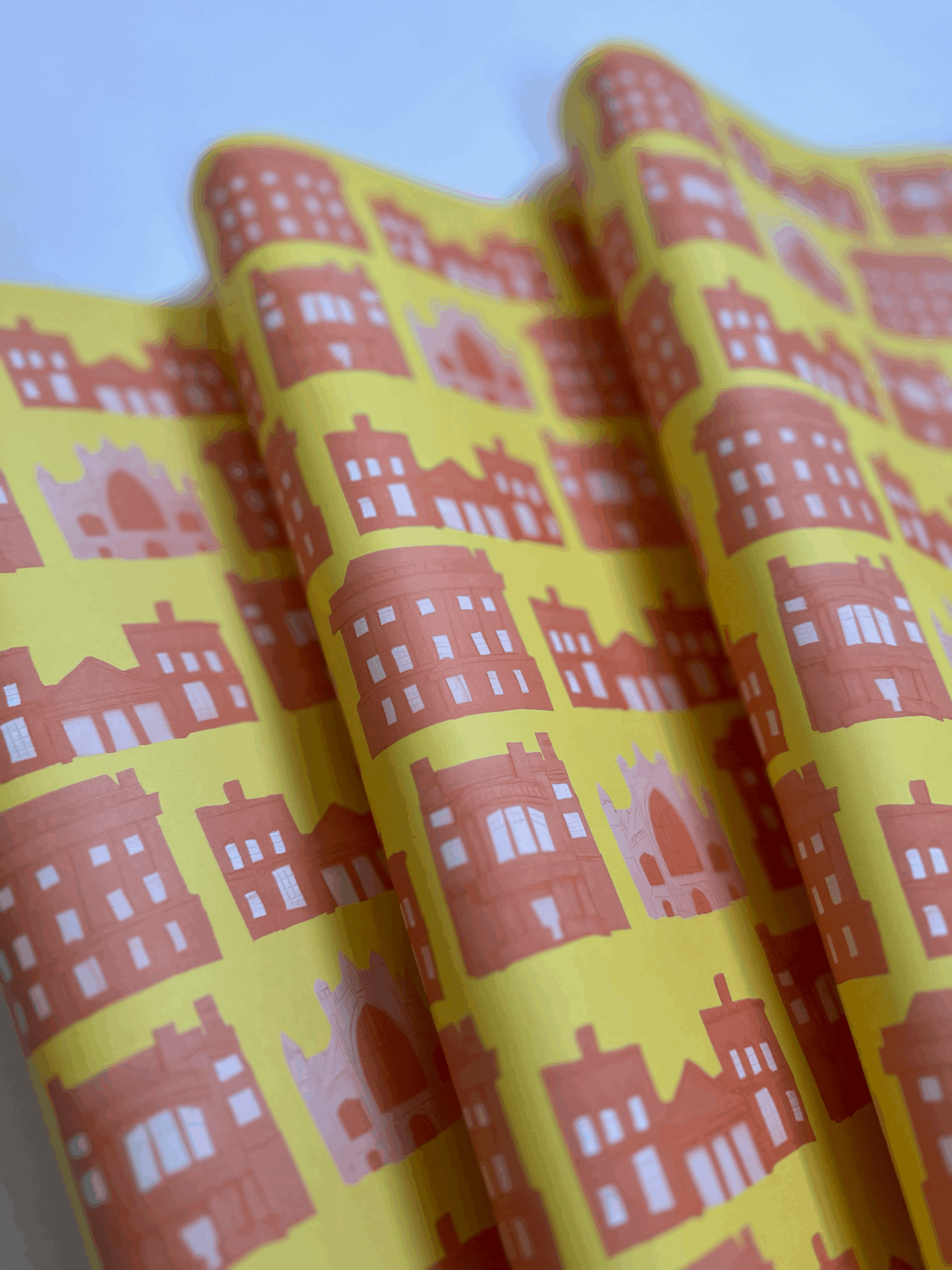 Exclusive gift wrap featuring a design by Eleanor Macnair from the brand new Manderley Press edition of Mary Shelley in Bath