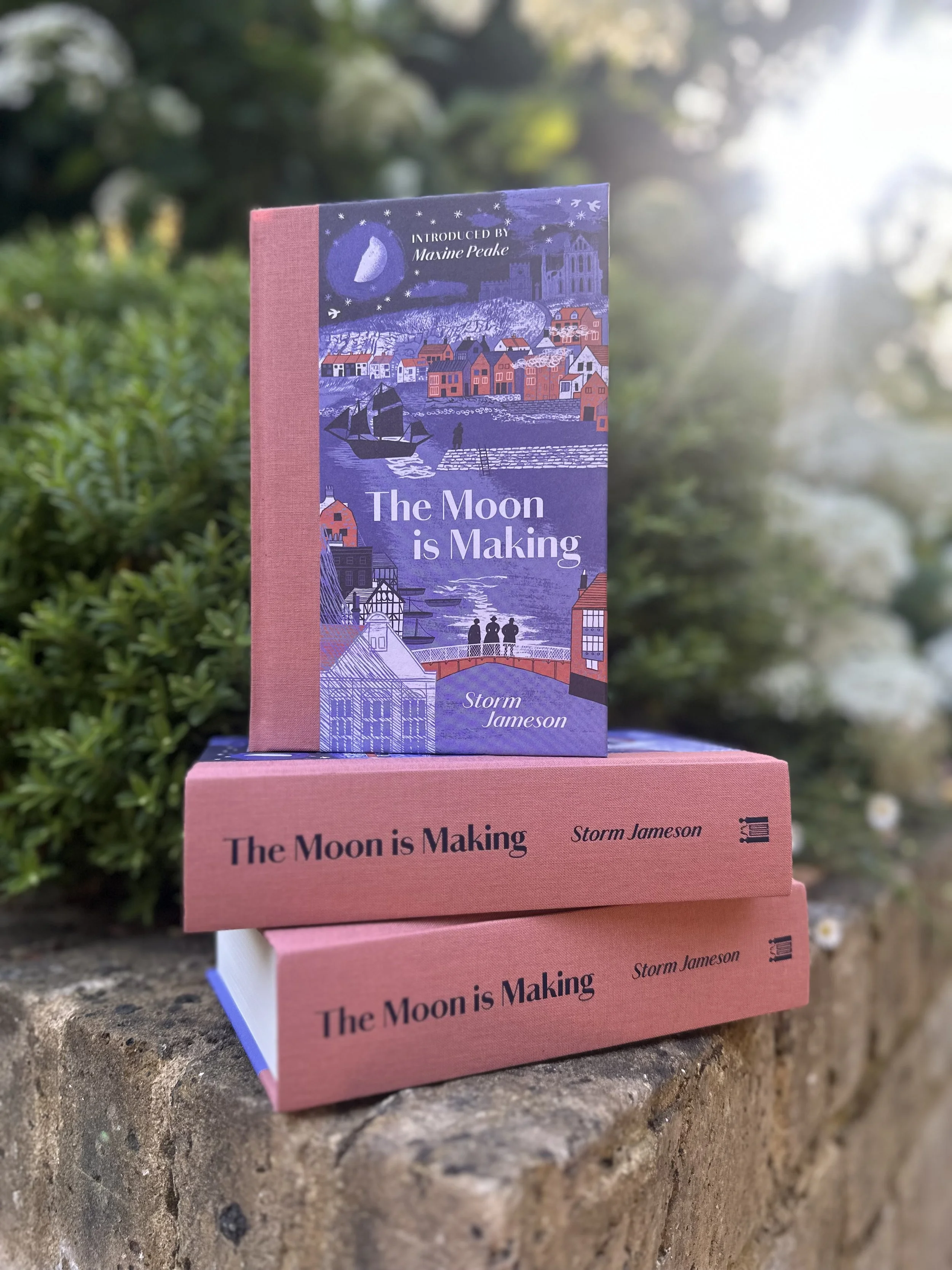 The Moon is Making by Storm Jameson, a Manderley Press edition 2026, introduced by Maxine Peake and illustrated by Alice Pattullo