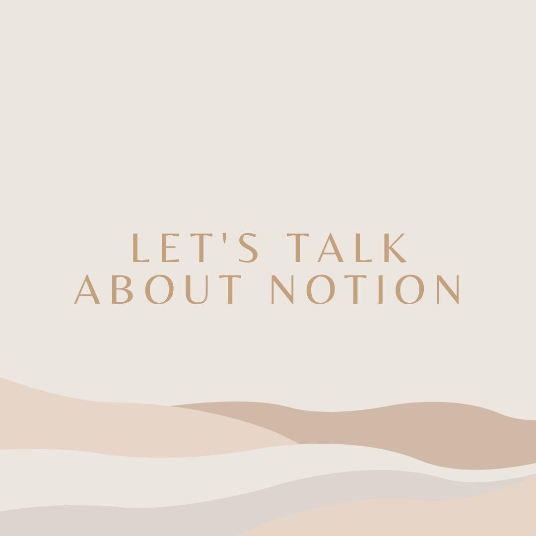 Are you finding it harder to keep on top of your work? Notion has changed the way we run our business for the better. Notion allows you to bring all your project tasks and business documents into one place, with team chat capability and the ability t