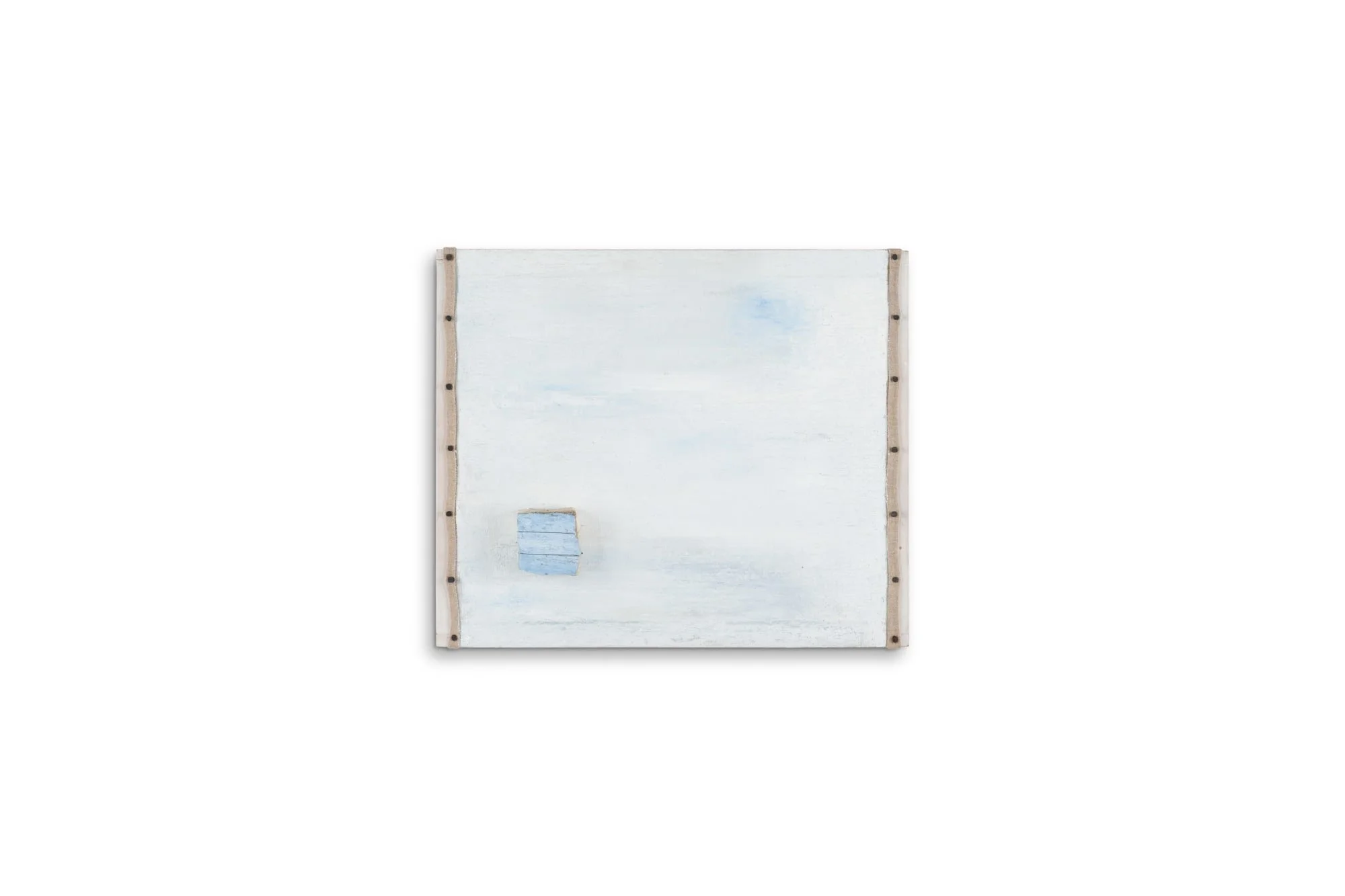 Absolute Blue and Marble #2, 2025 /
Oil and marble dust on linen /
30cm x 38cm