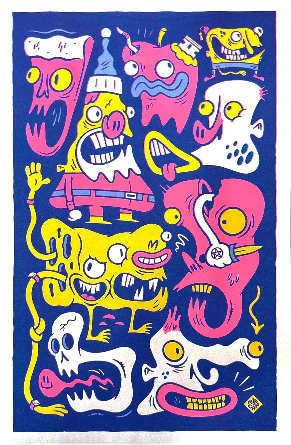 Rik Catlow - 3 color Riso Print