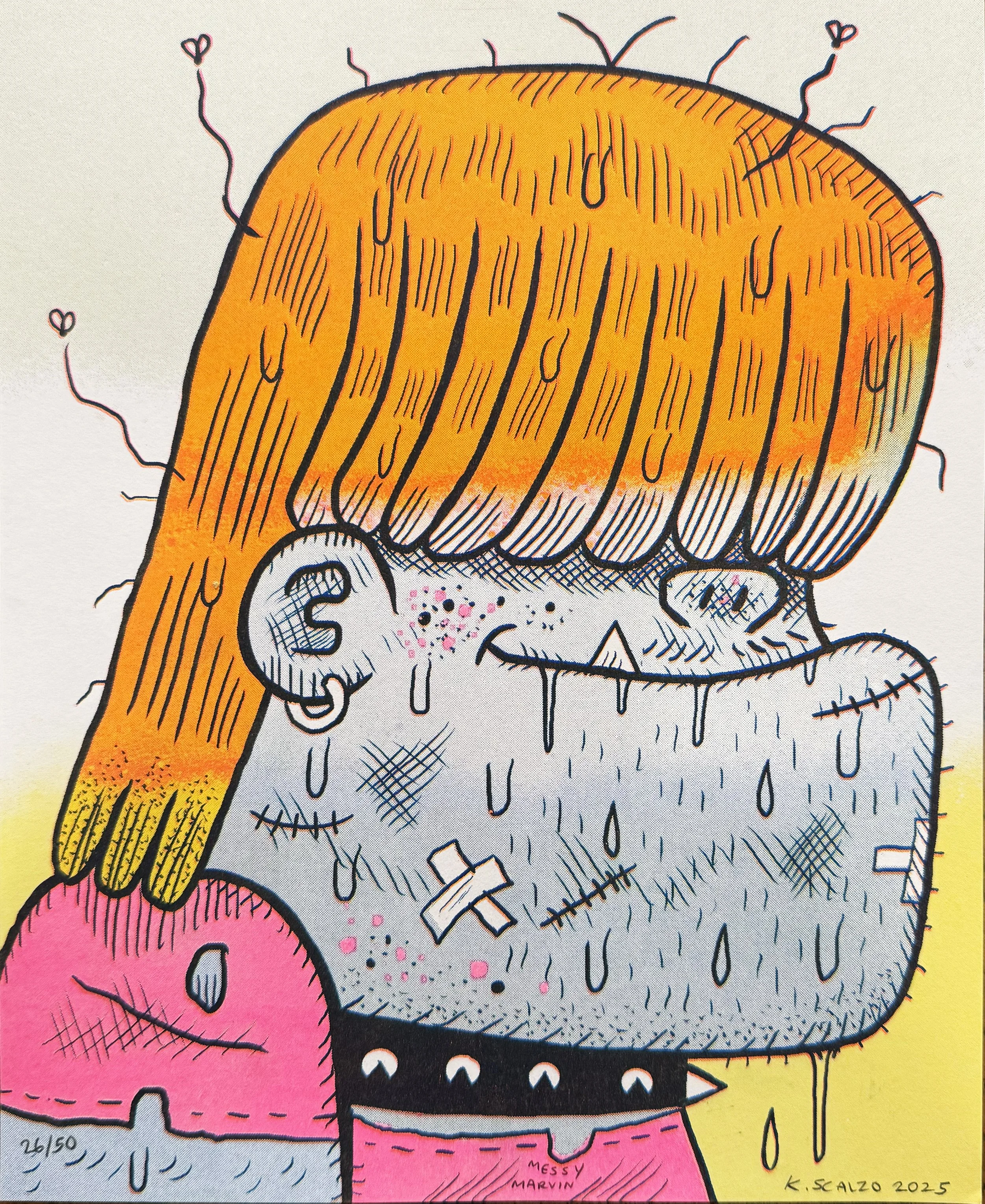 Kevin Scalzo 4 color riso print