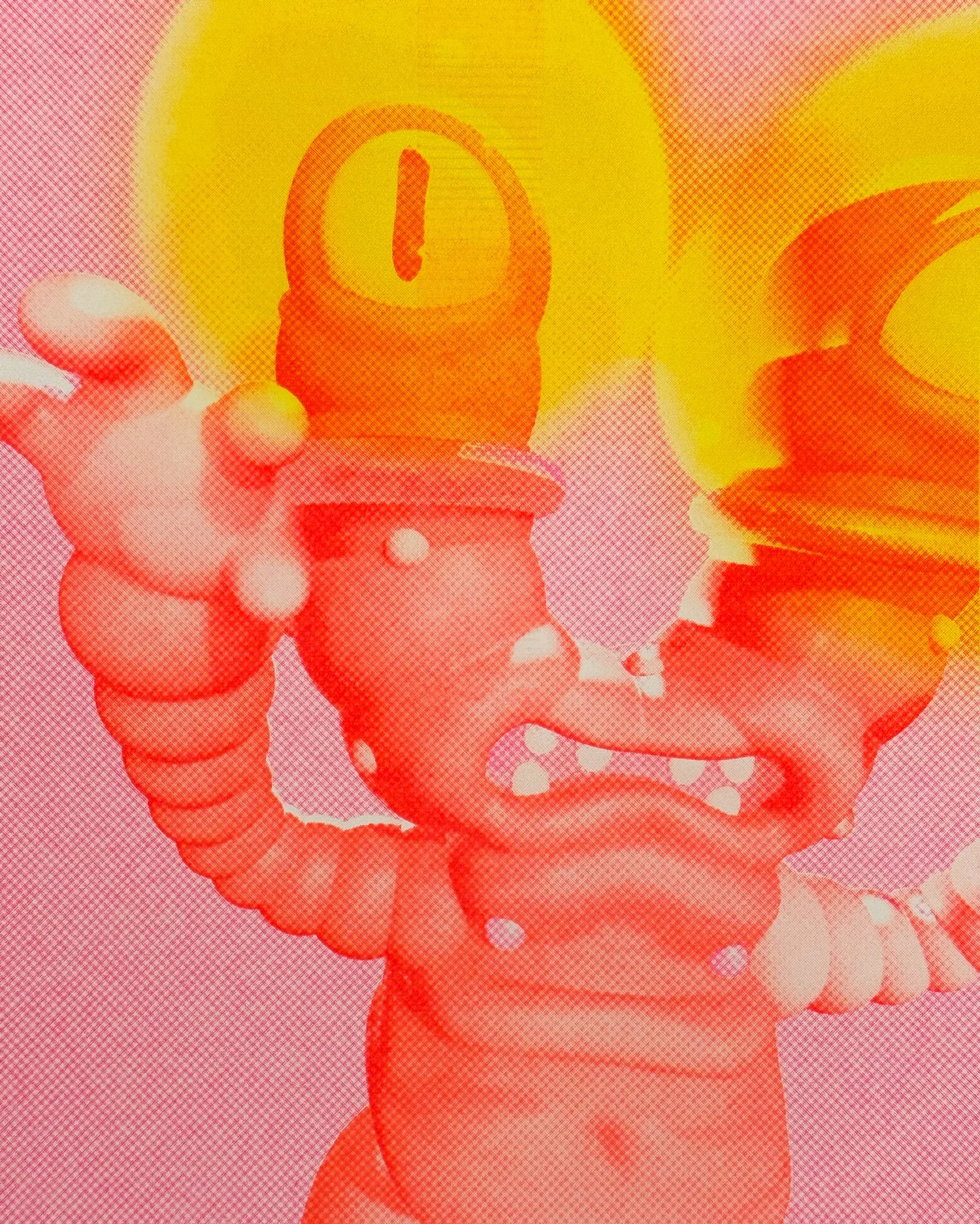Alien Glow Balls - Ray Tollison, Riso Edition of 15, PRinted on Arches 88