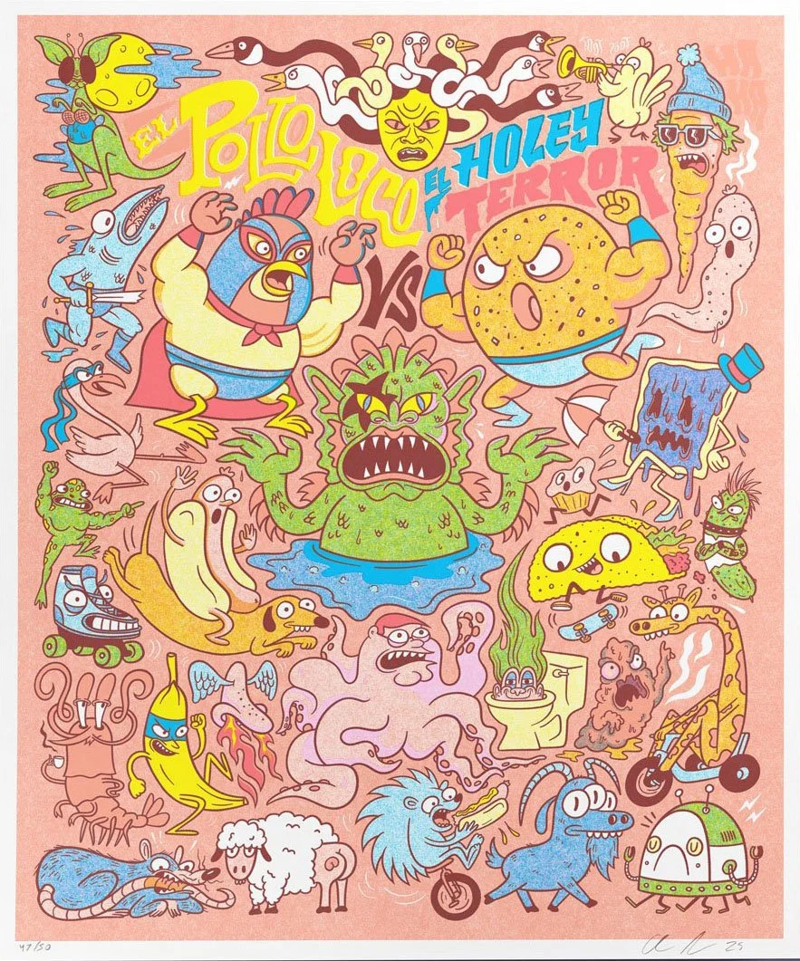 Chris Piascik - 4 color riso print